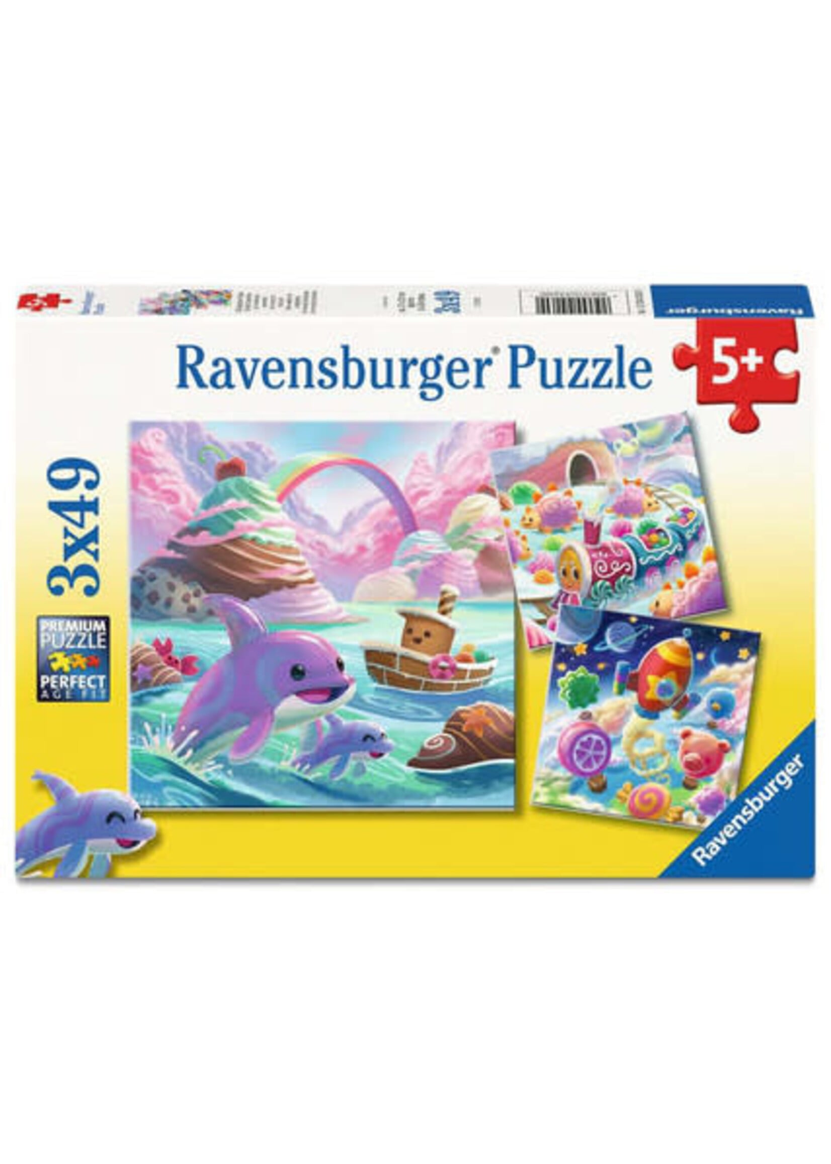 Ravensburger Ravensburger 3x49 stukken - Een wereld vol zoetigheid