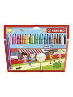 Stabilo Power cardboard wallet 24 pcs