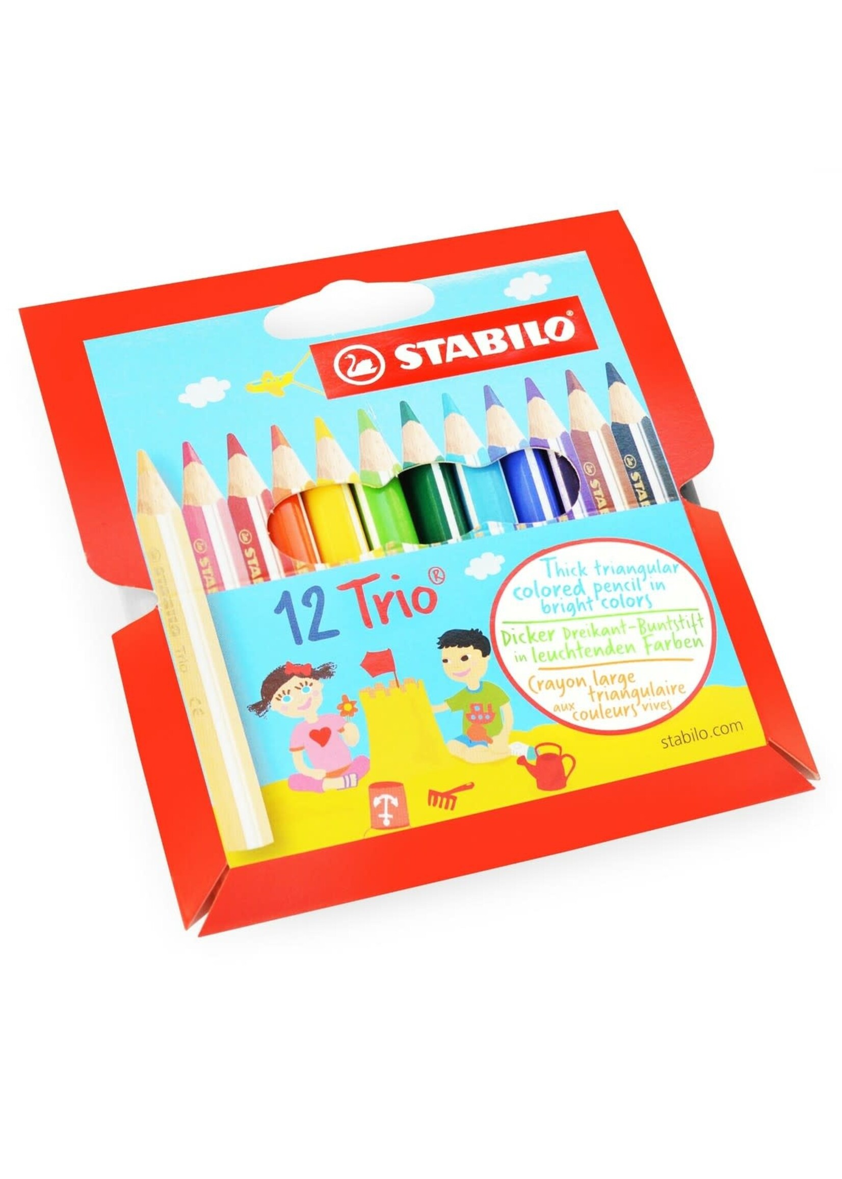 Stabilo Trio thick short cardboard wallet 12 pcs