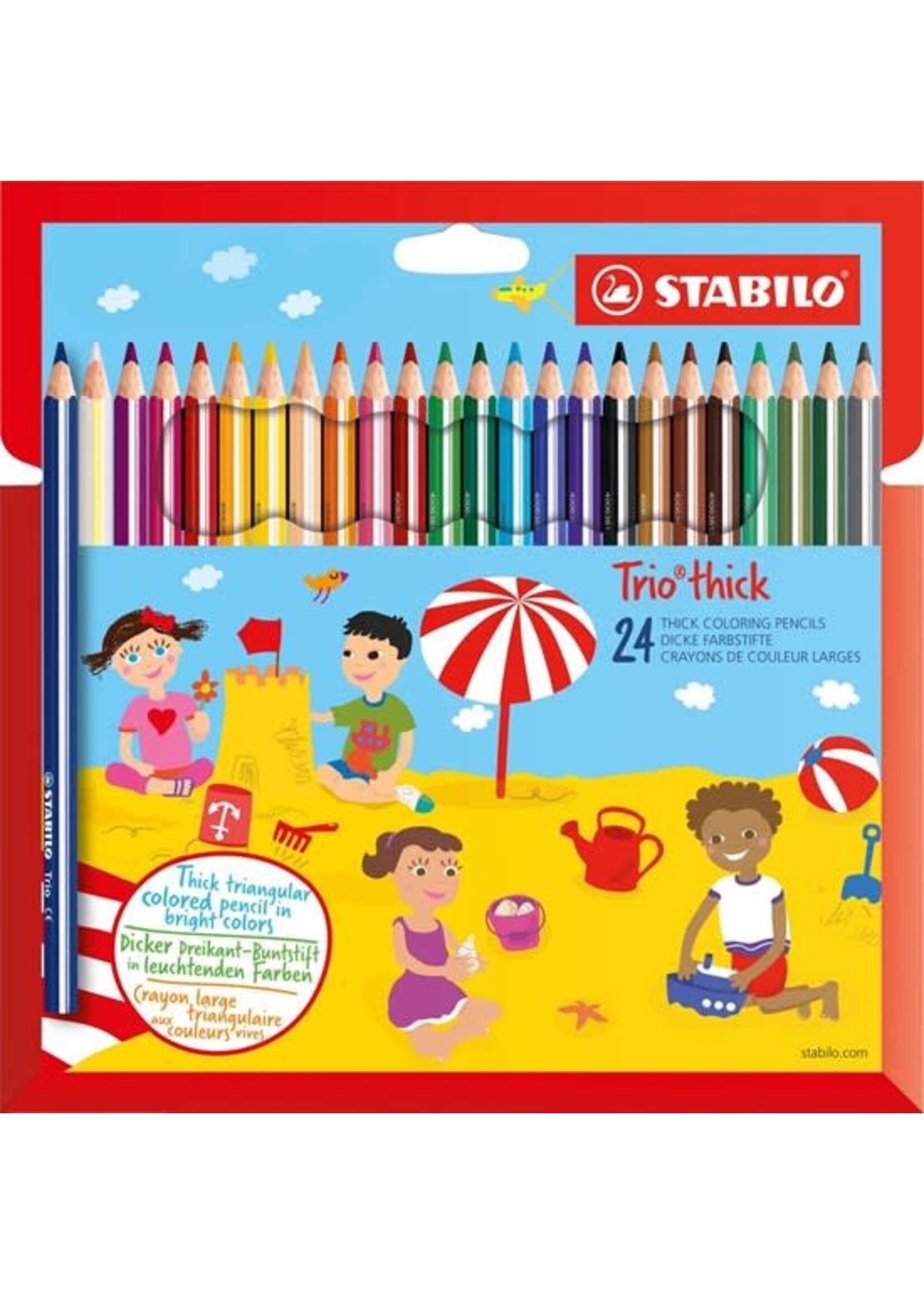 Stabilo Trio thick cardboard wallet 24 pcs