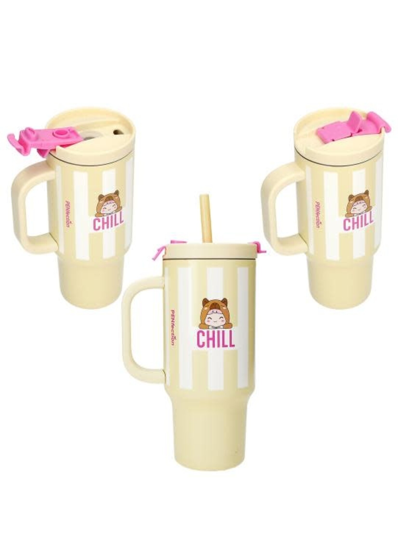 Penfection PENfection To Go beker met rietje CHILL
