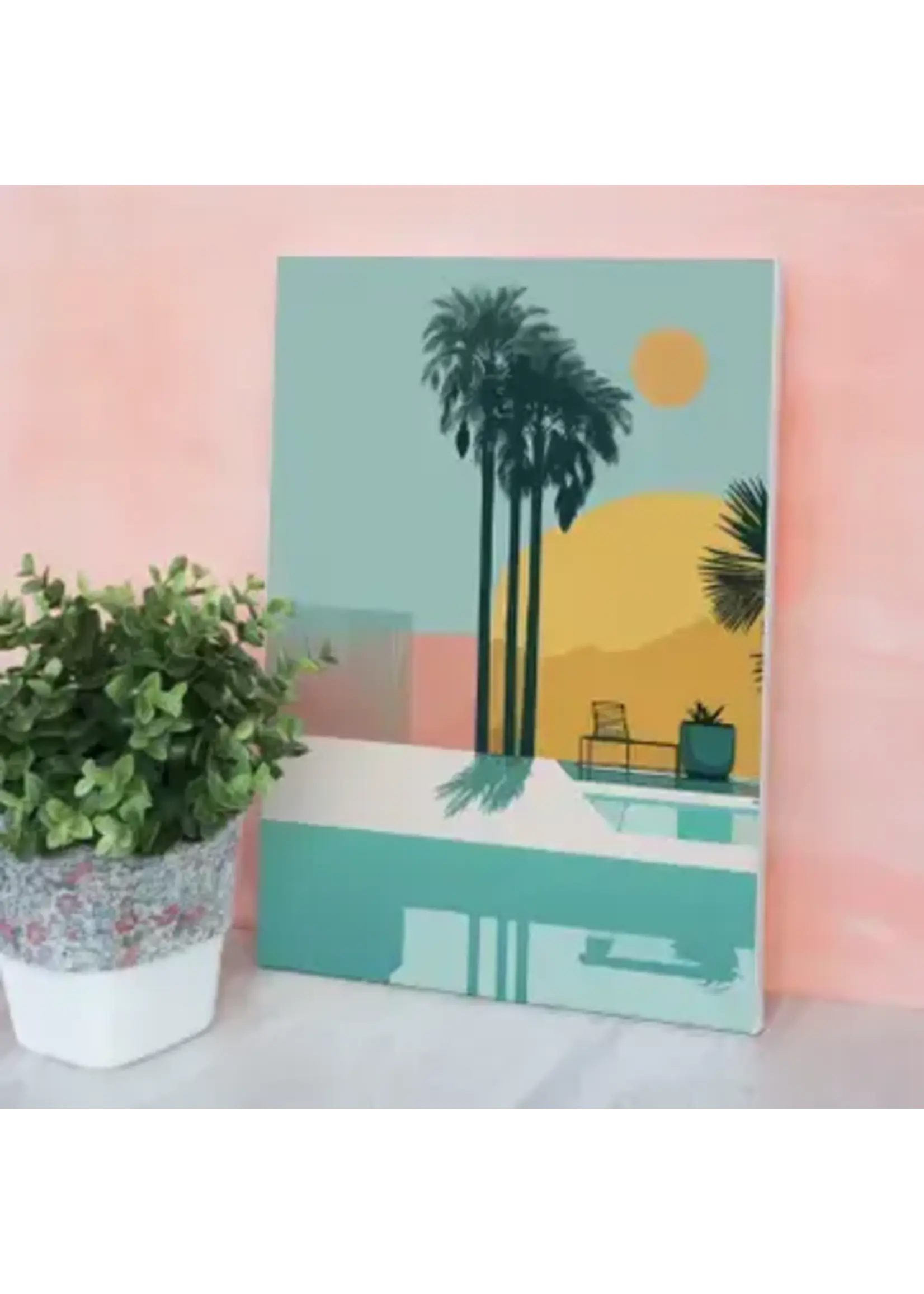 Graine Creative Graine Creative palmbomen 20x30 schilderen op nummer