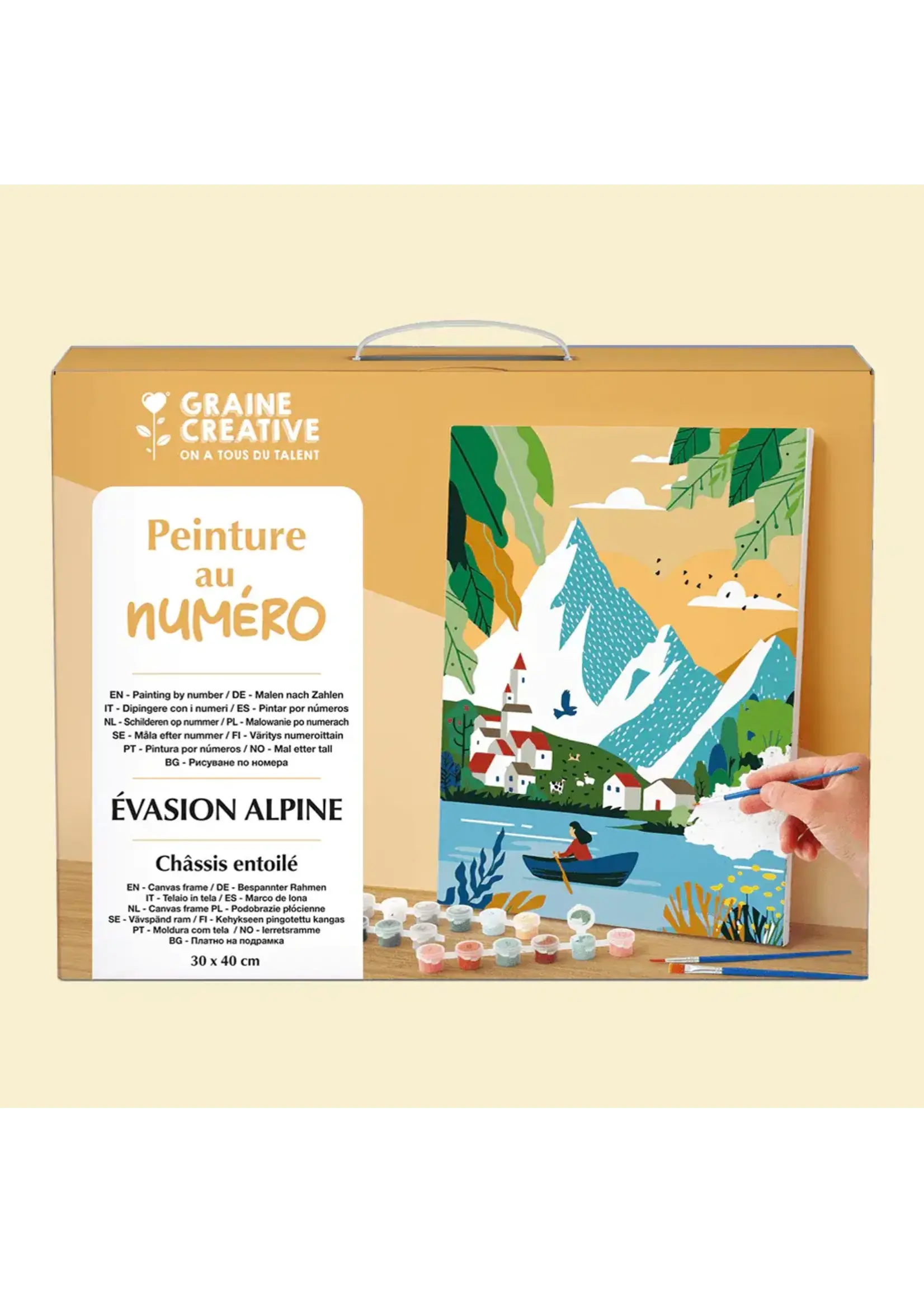 Graine Creative Graine creative Schilderen op nummer Alpen landschap