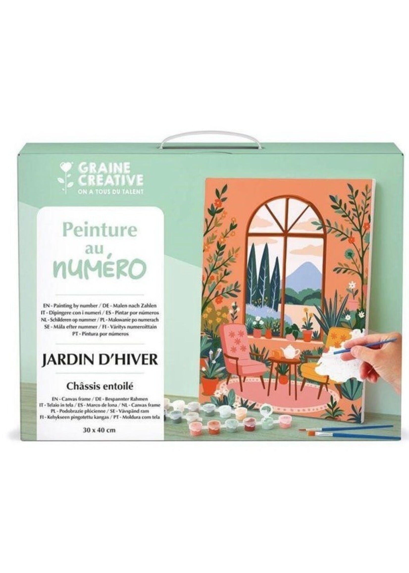 Graine Creative Graine creative Schilderen op nummer Wintertuin