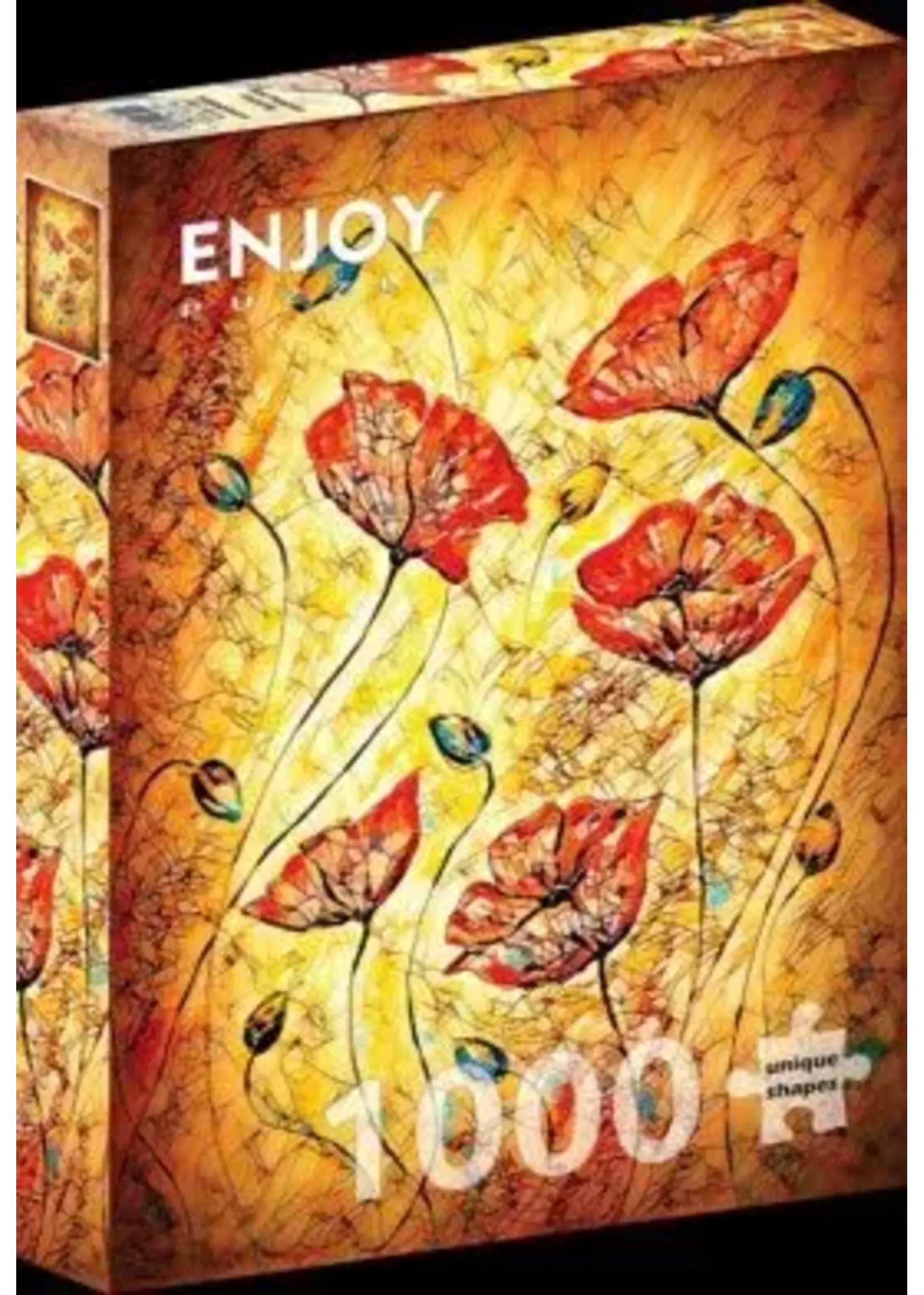 Enjoy Puzzle Enjoy Red Poppies Painting (1000)