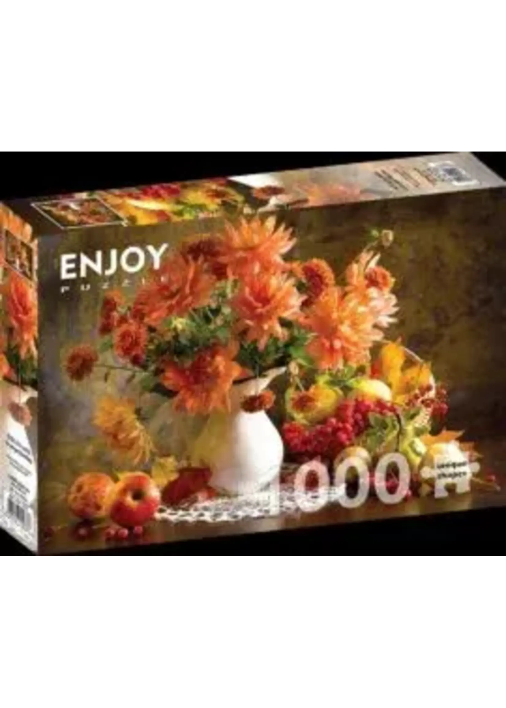 Enjoy Still Life with Orange Dahlias (1000)