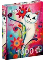 Enjoy Puzzle Enjoy A Happy White Cat (1000)