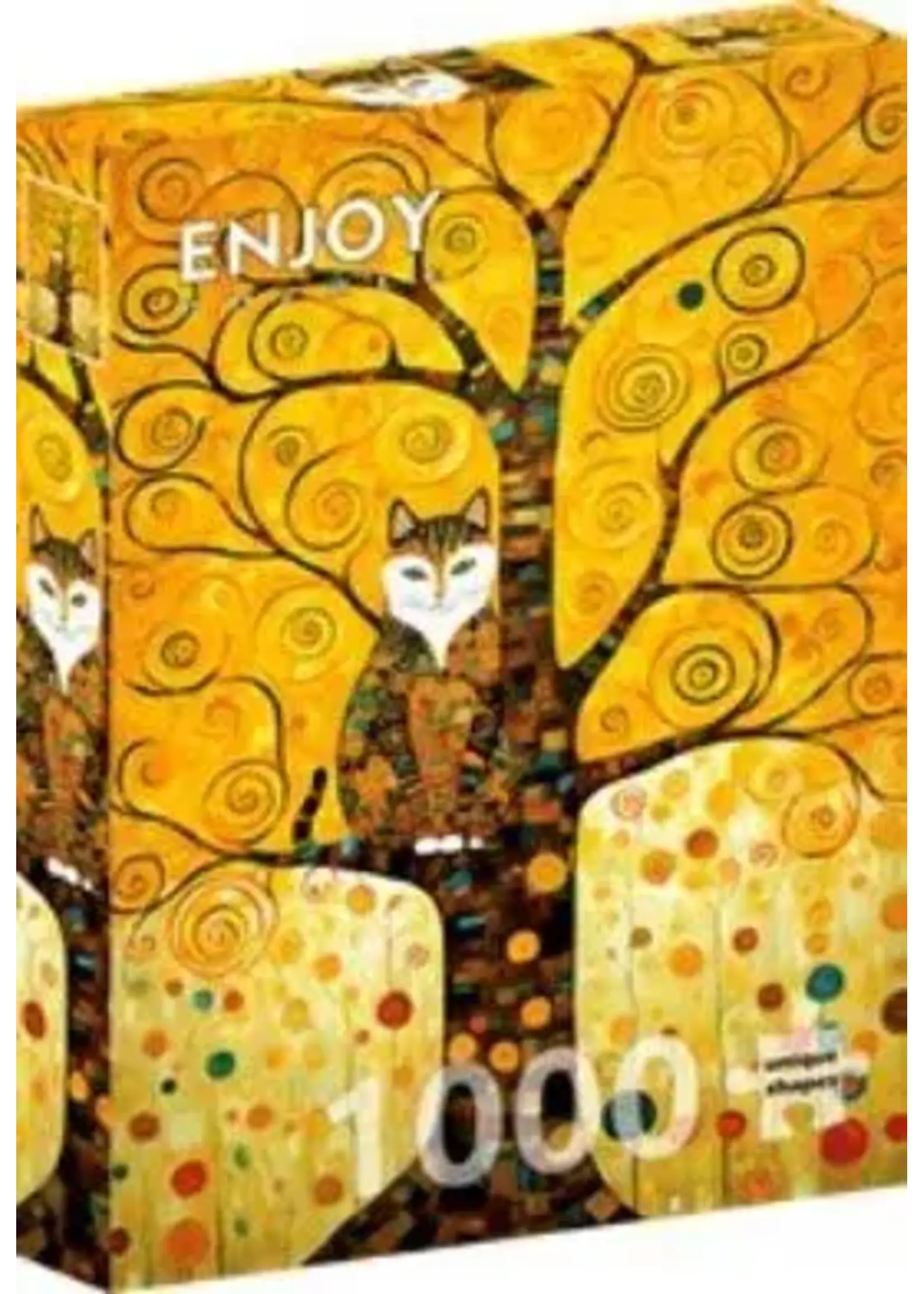 Enjoy Puzzle Enjoy Gustav Klimt’s Cat in the Tree of Life (1000)