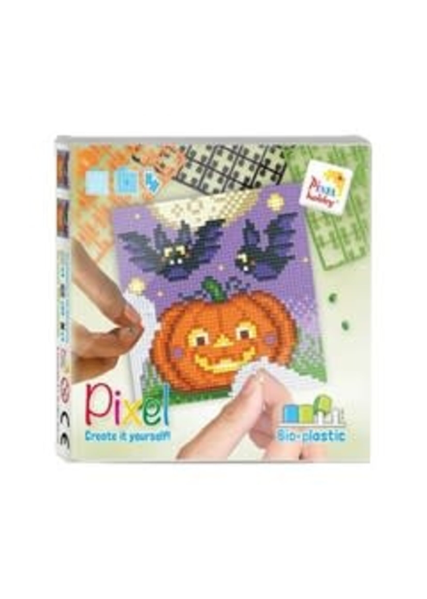 Pixel Pixel set Halloween pompoen