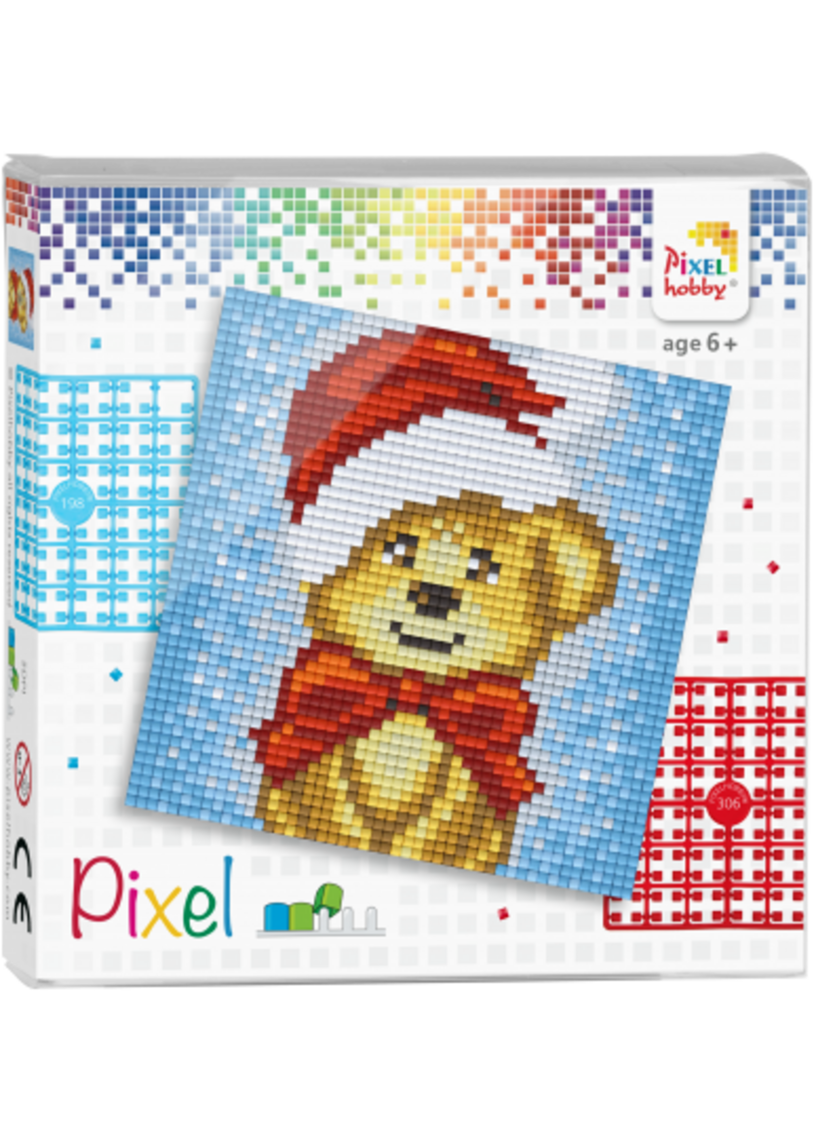 Pixel Pixel set Kerst hondje