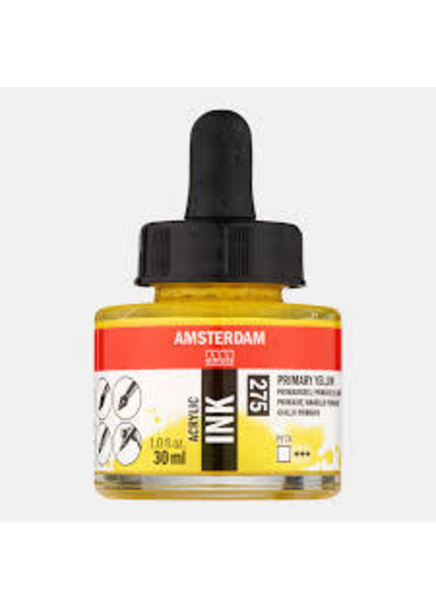Talens Amsterdam Amsterdam Acrylinkt Fles 30 ml Primairgeel 275