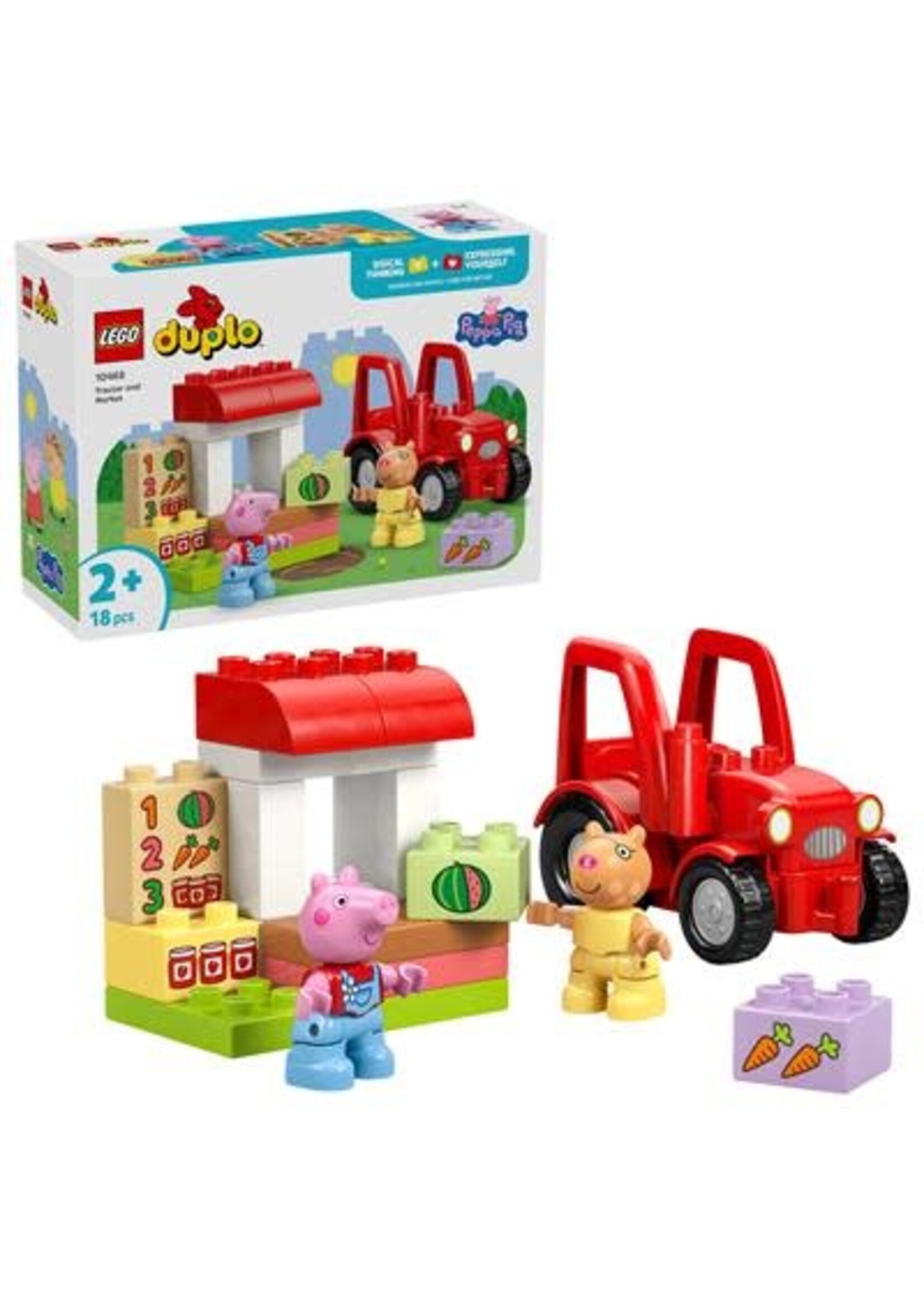 Lego Duplo Peppa Pig Tractor En Marktkraam