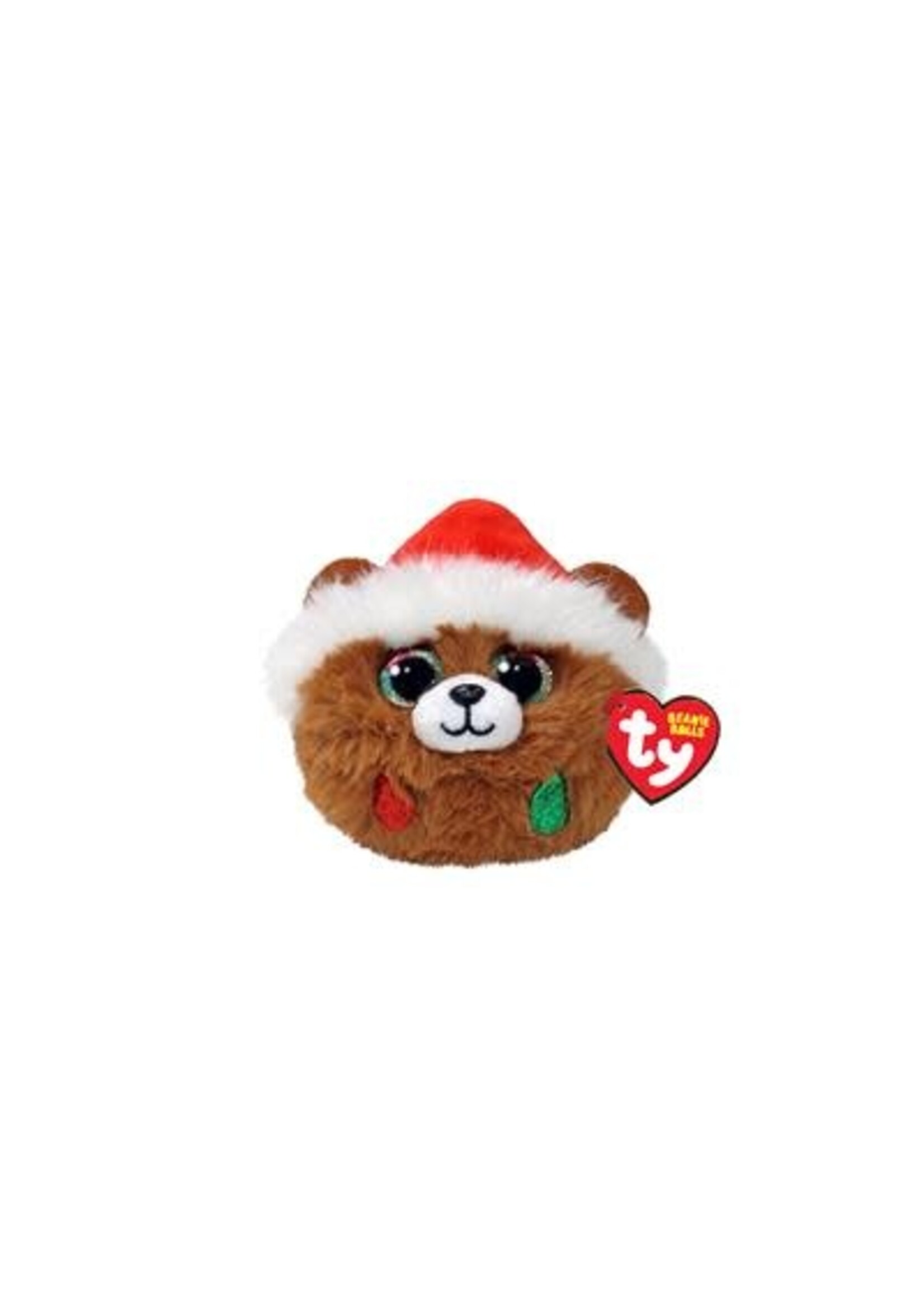 Ty Ty Teeny Puffies Christmas Bear Pudding