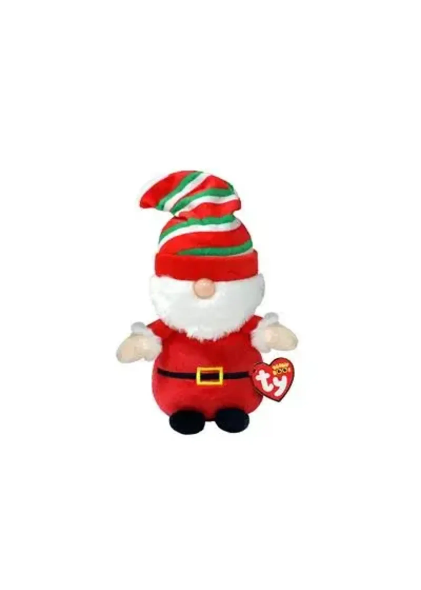 Ty Ty Beanie Boo Christmas Gnome Gnewman Santa