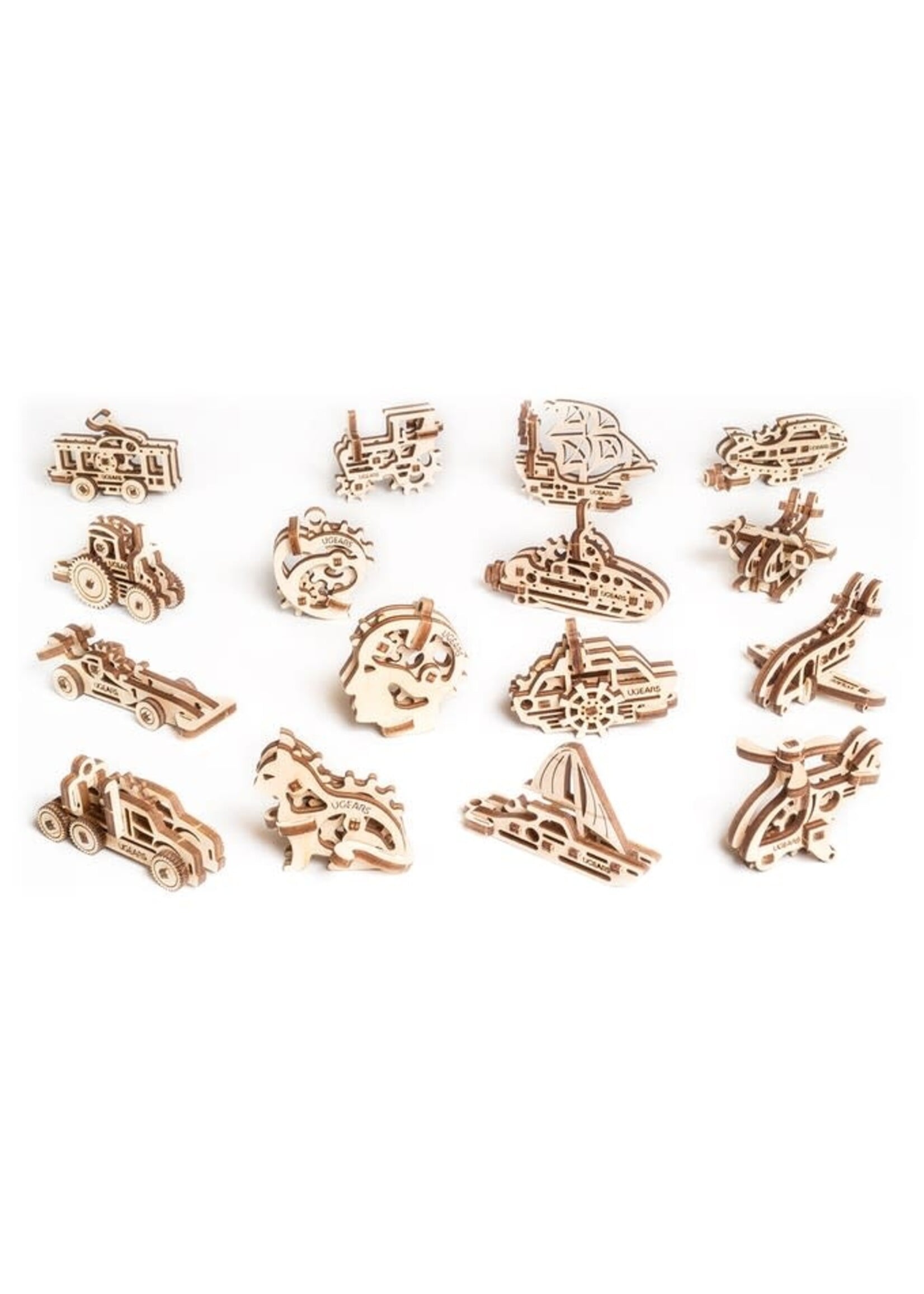 Ugears Ugears Model U-Fidget 4 Vehicles (assorti)