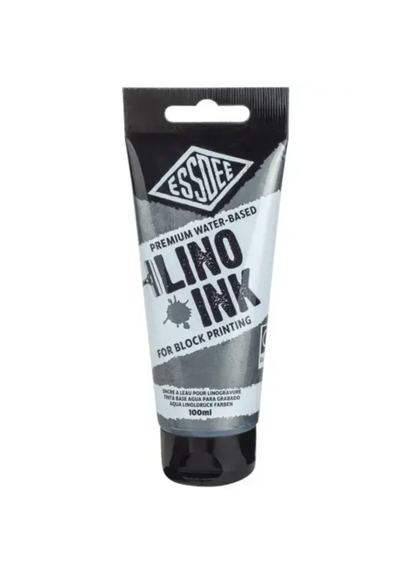 essdee Essdee Lino Inkt - Metallic Zilver 100 ml