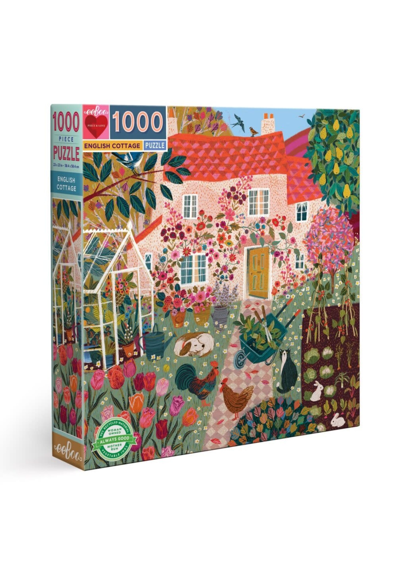 Eeboo Eeboo Puzzel English Cottage (1000 stukjes)