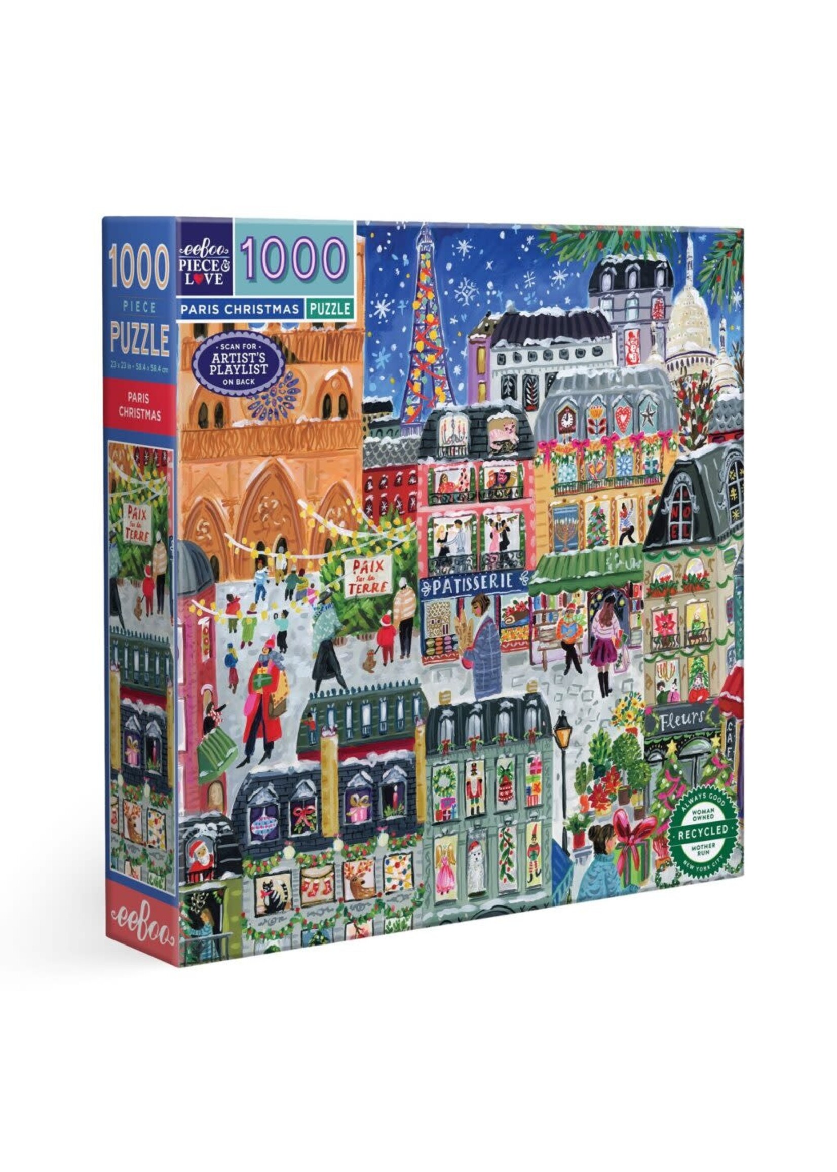 Eeboo Eeboo Puzzel Paris Christmas (1000 stukjes)