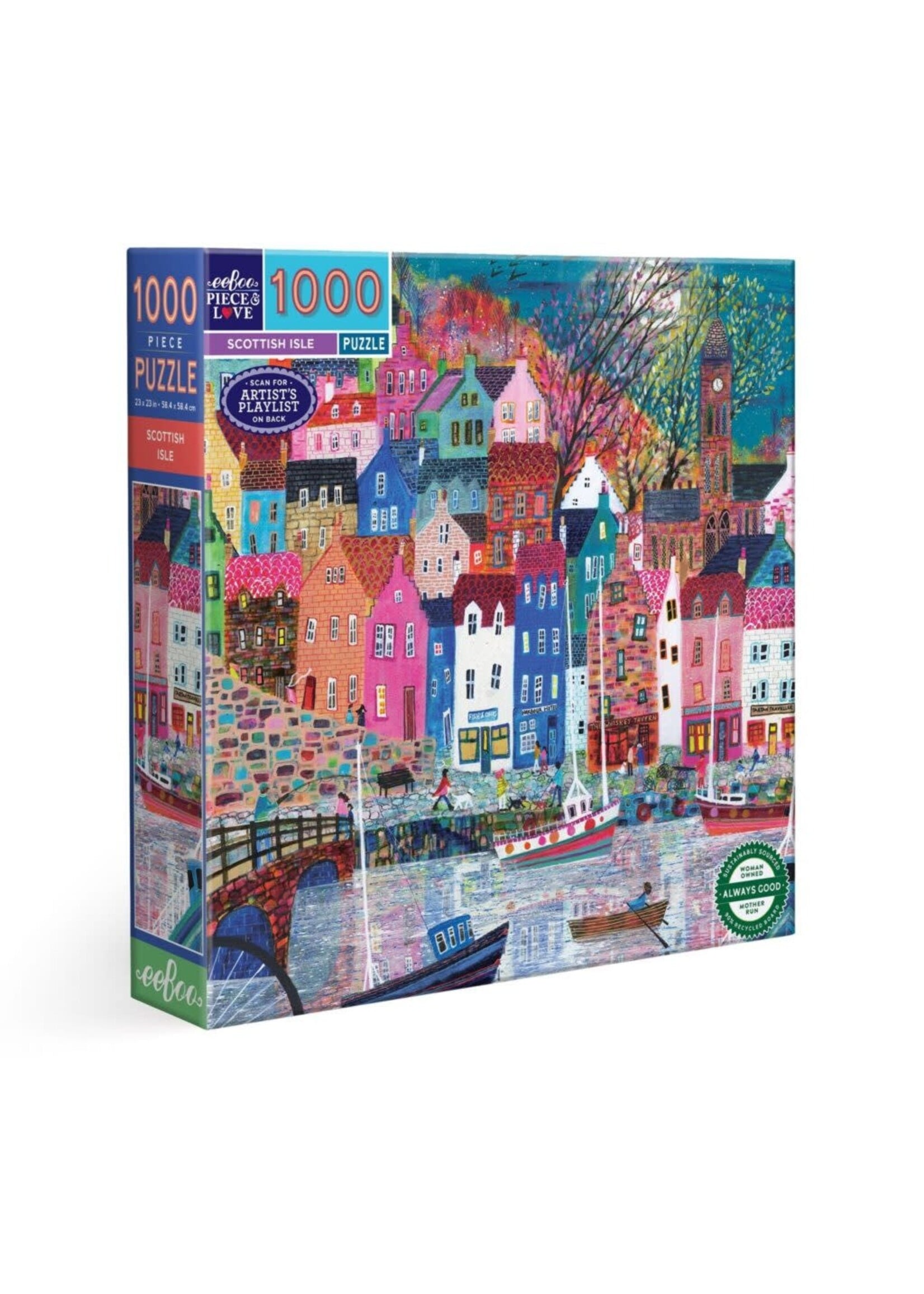 Eeboo Eeboo Puzzel Scottish Isle (1000 stukjes)