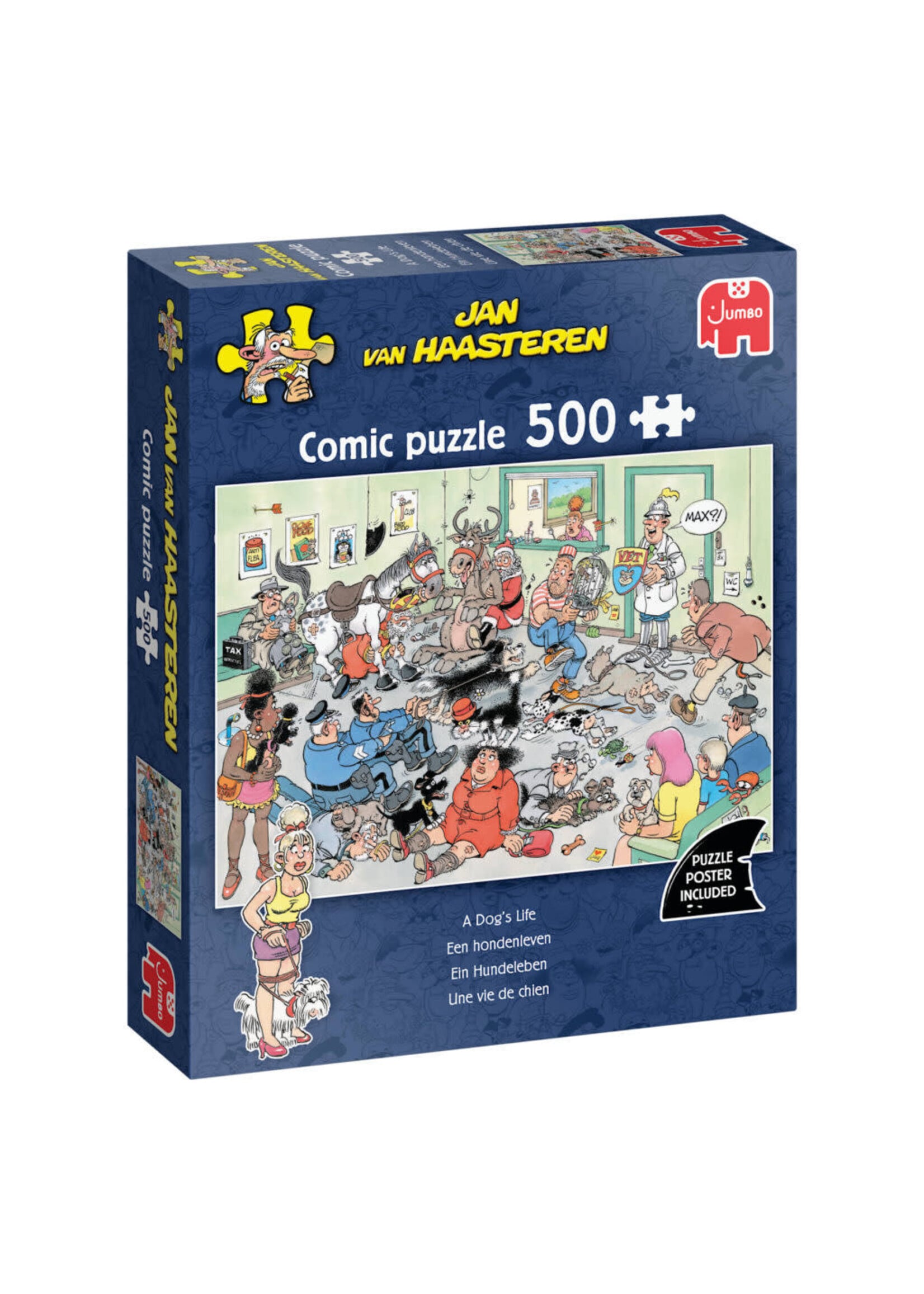 Jumbo Jan van Haasteren Puzzel Een Hondenleven  (500 stukjes)