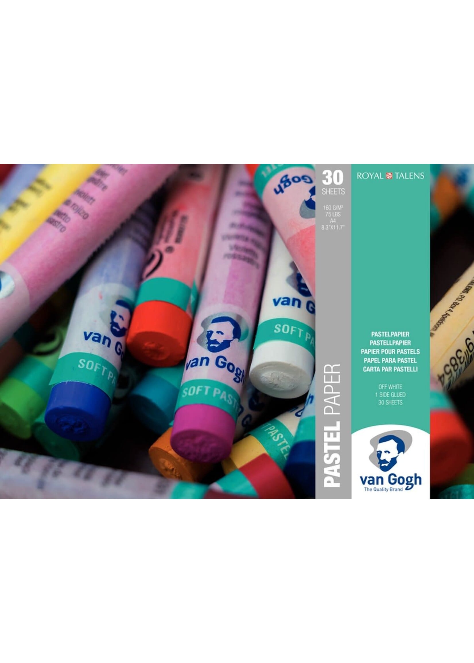 VAN GOGH Van Gogh Blok met pastelpapier 30 vellen in gebroken wit 160 g formaat 42 x 29,7 cm (A3)