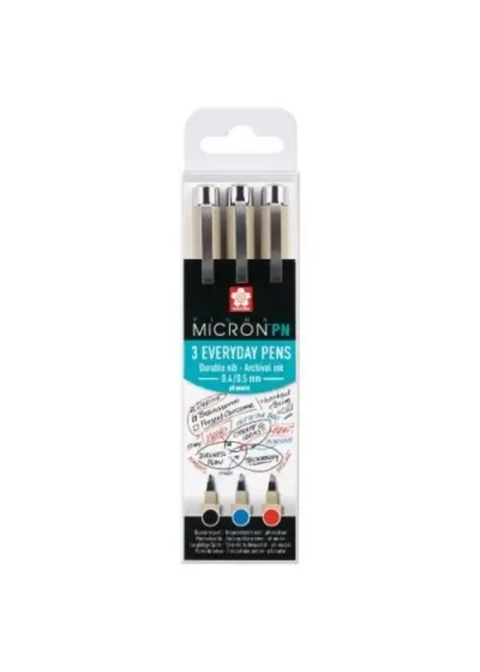 SAKURA Sakura Pigma Micron PN Office-set 3 kleuren
