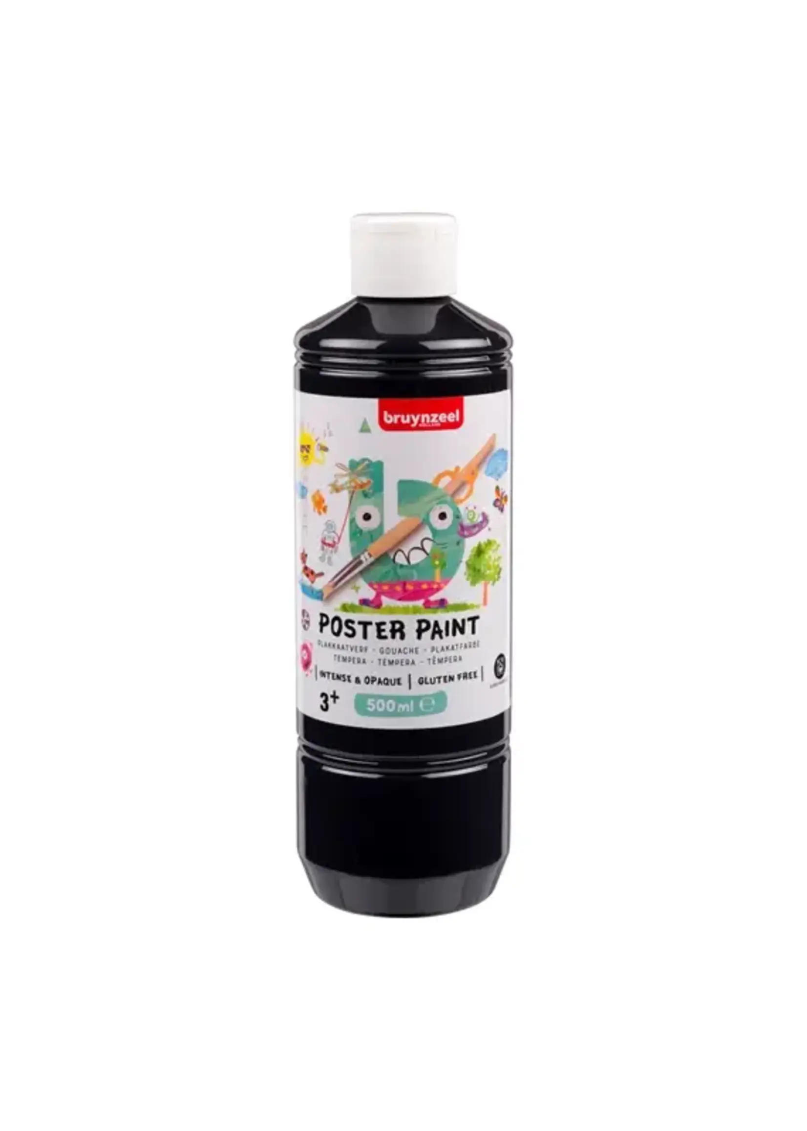 BRUYNZEEL Bruynzeel Poster Paint 500ml Zwart