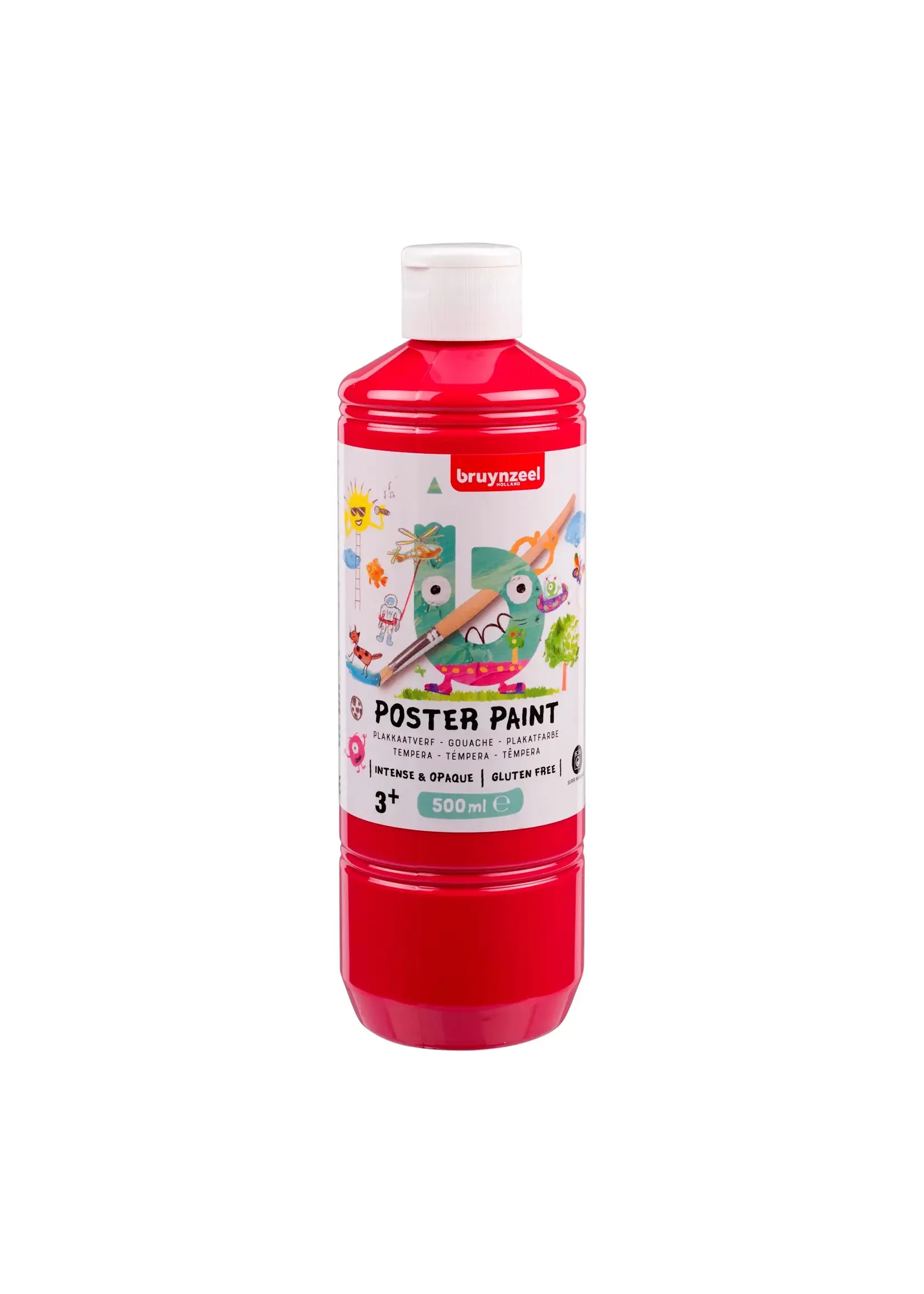 BRUYNZEEL Bruynzeel Poster Paint 500ml Primaire Rood