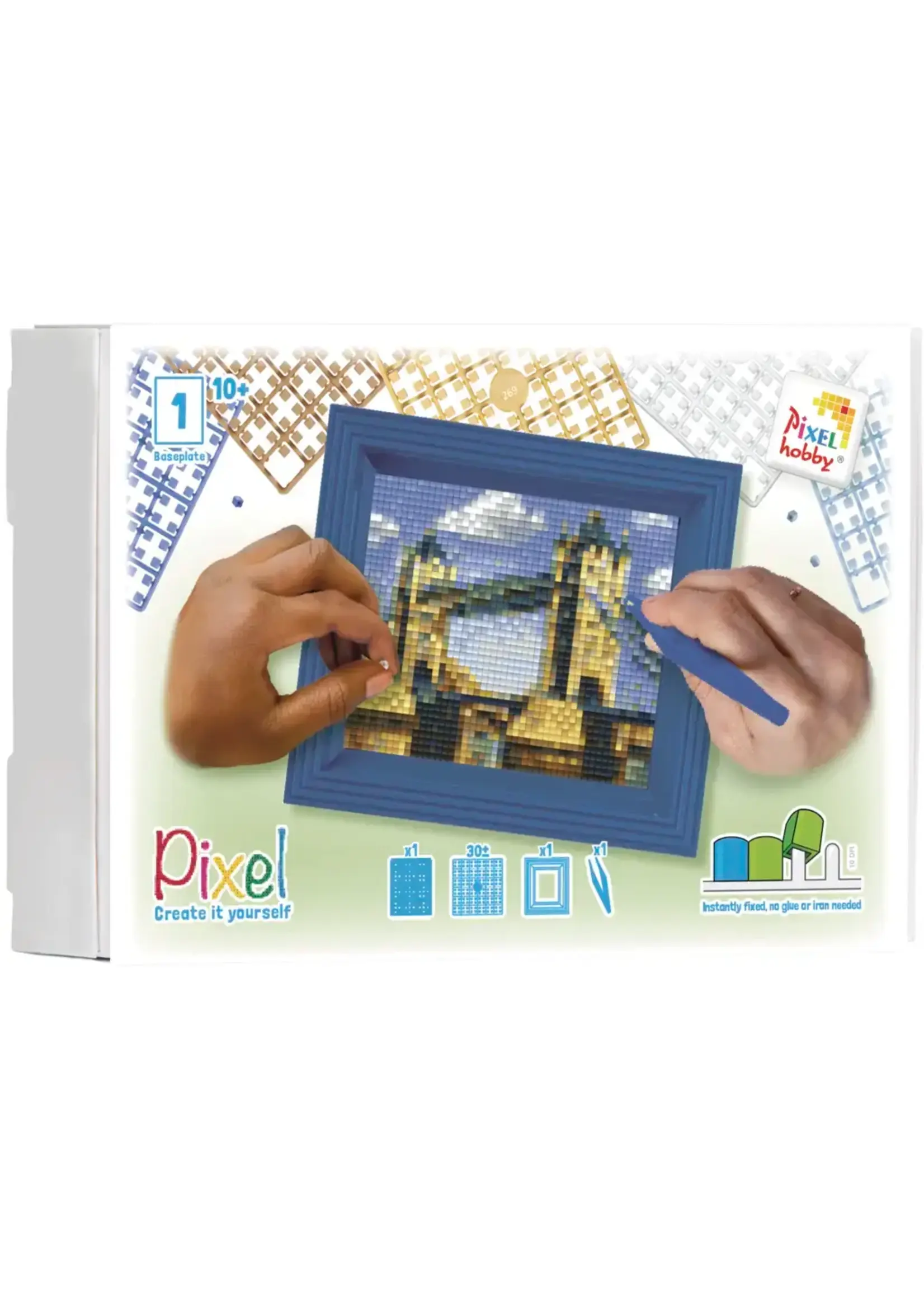 Pixel Pixelhobby geschenkverpakking met 30 pixelmatjes - Tower Bridge