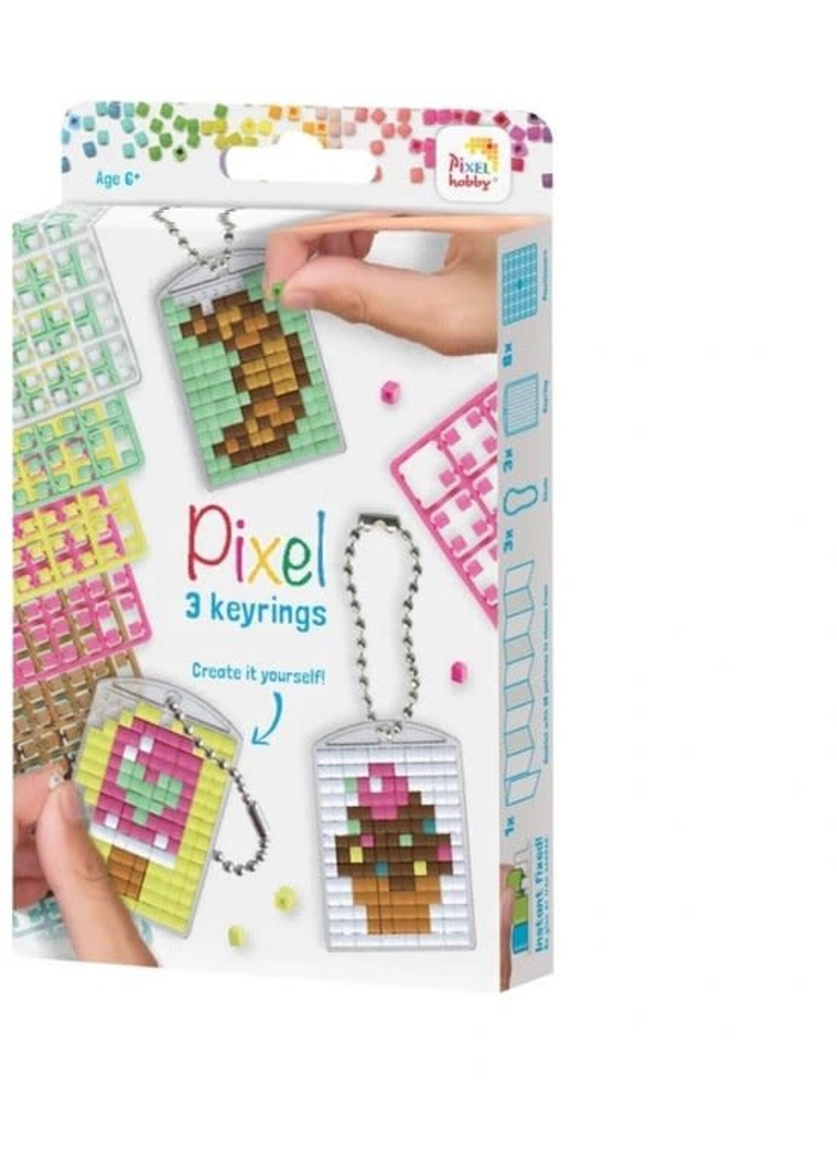 Pixel Pixelhobby Medaillon Set Zoetigheden 3 stuks