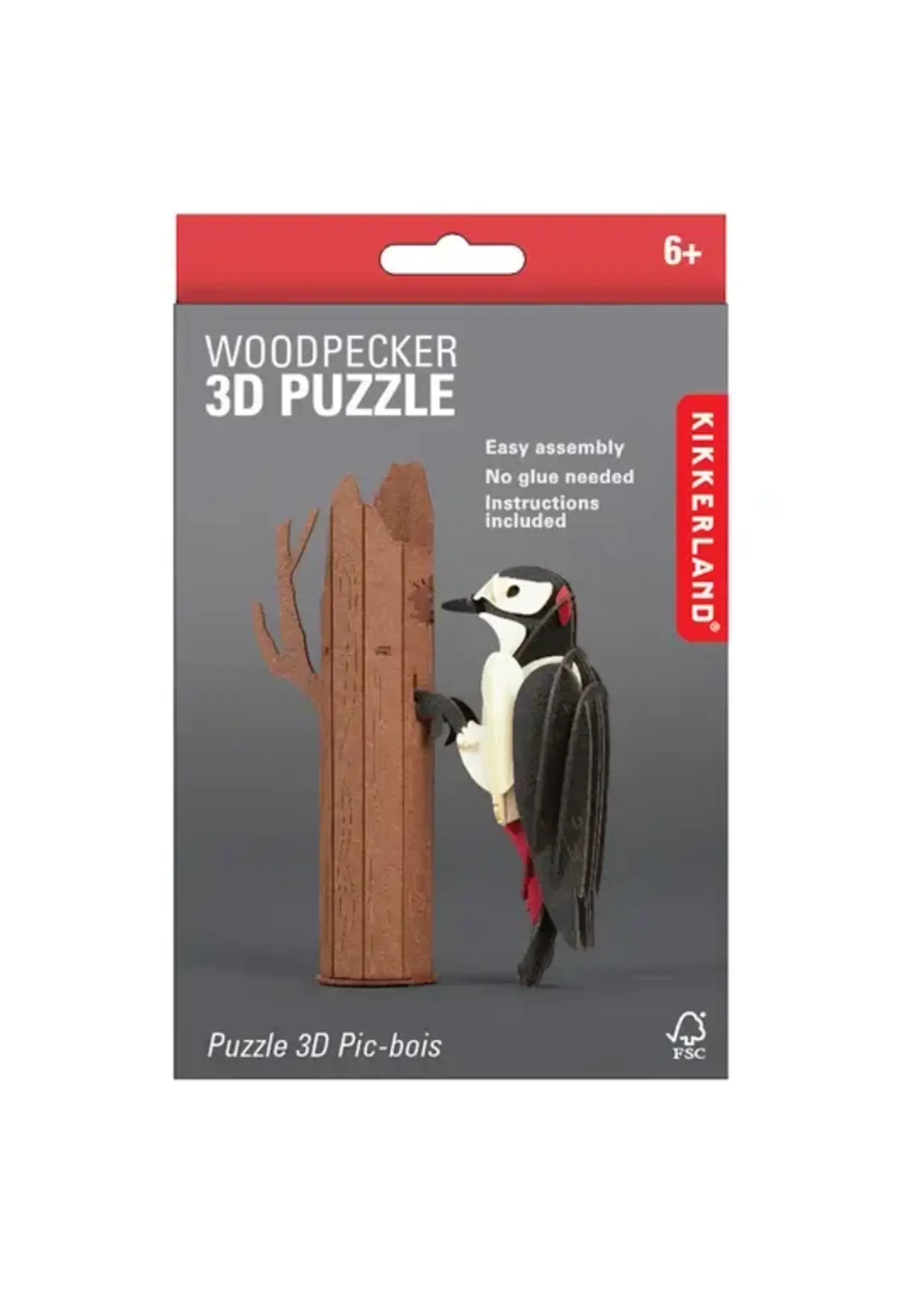 Kikkerland Kikkerland Woodpecker 3D Puzzle