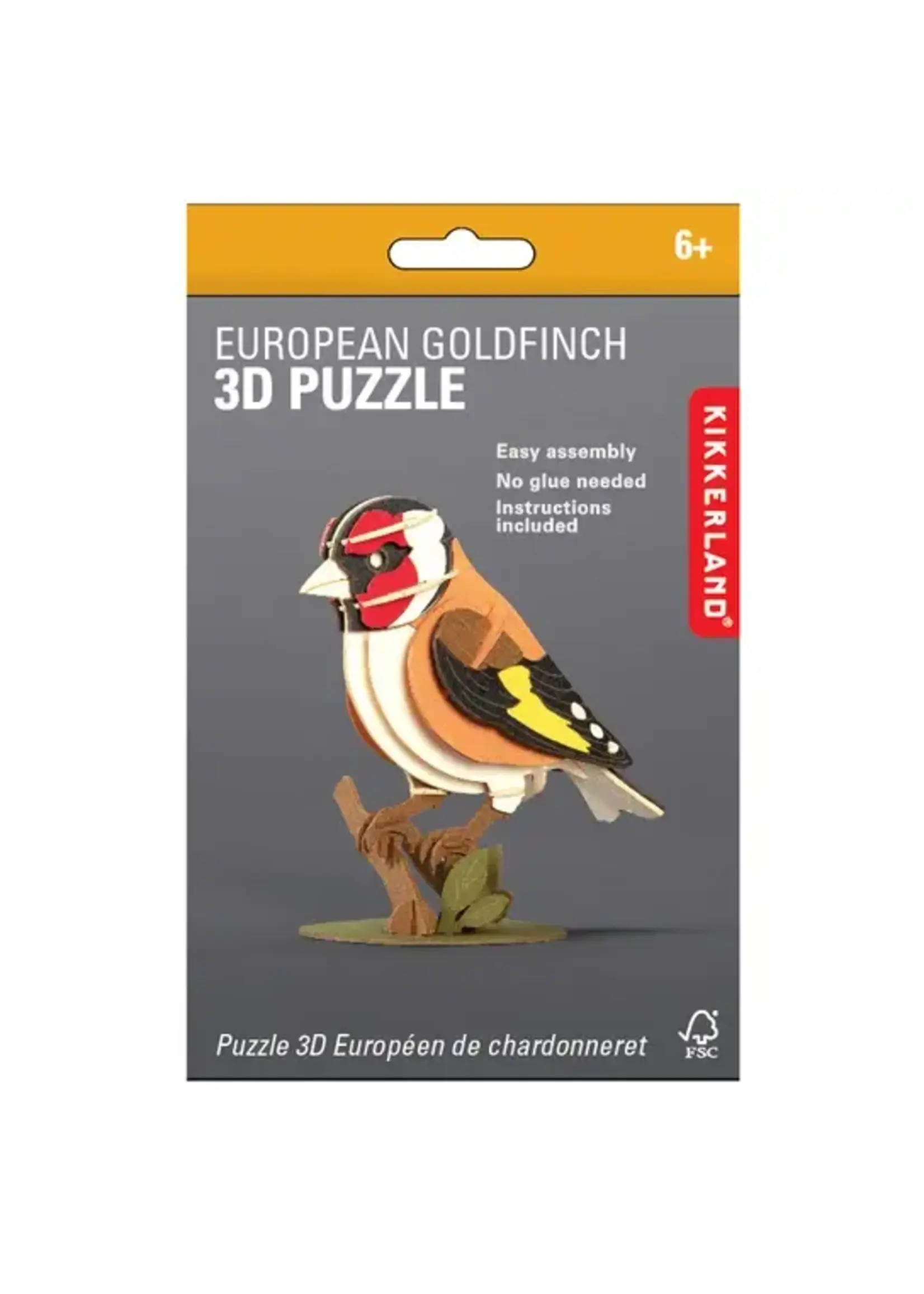Kikkerland Kikkerland European Goldfinch 3D Puzzle