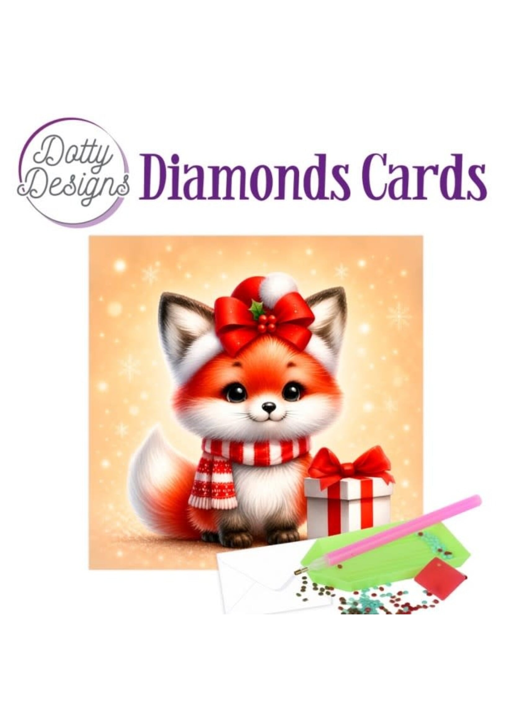 Dotty Designs Dotty Designs Diamond Cards - Merry Little Fox