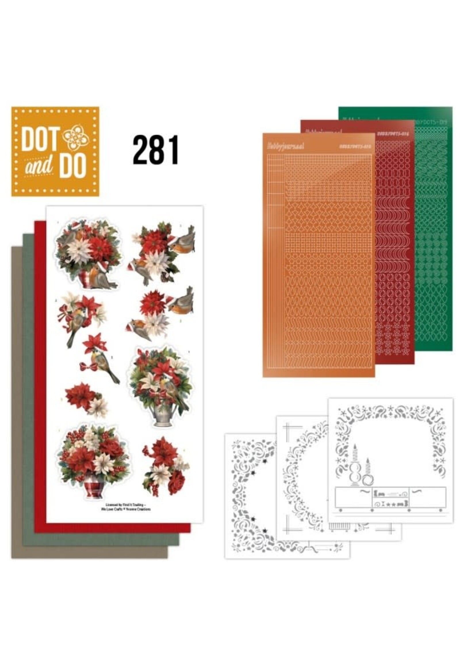 dot and do Dot and Do 281 - Yvonne Creations - Floral Christmas