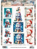 Find it Trading 3D Cutting Sheet - Berrie's Beauties - Christmas Stamps - Winter Friends