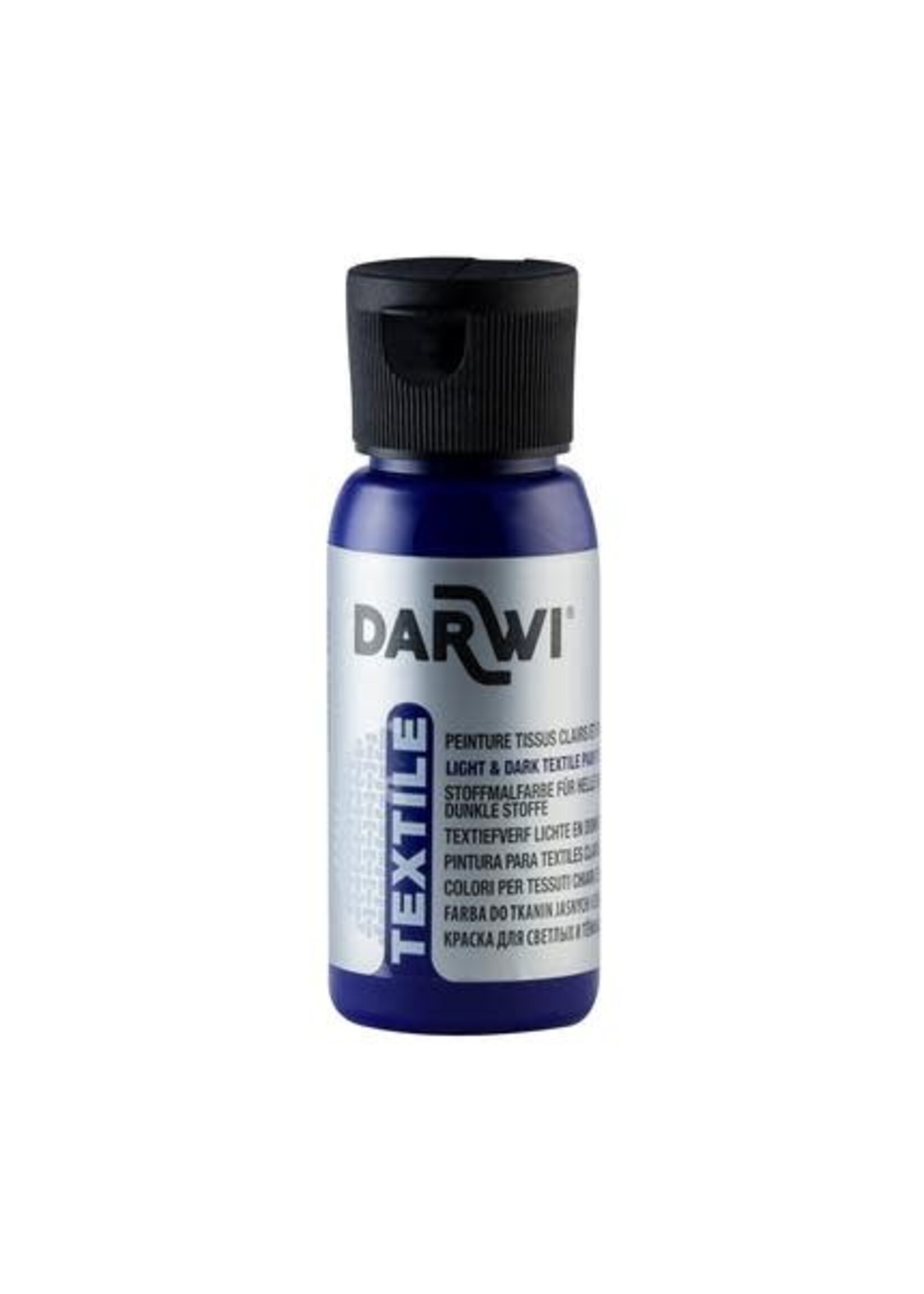 Darwi Darwi 50 ml fles Textielverf, donkerblauw