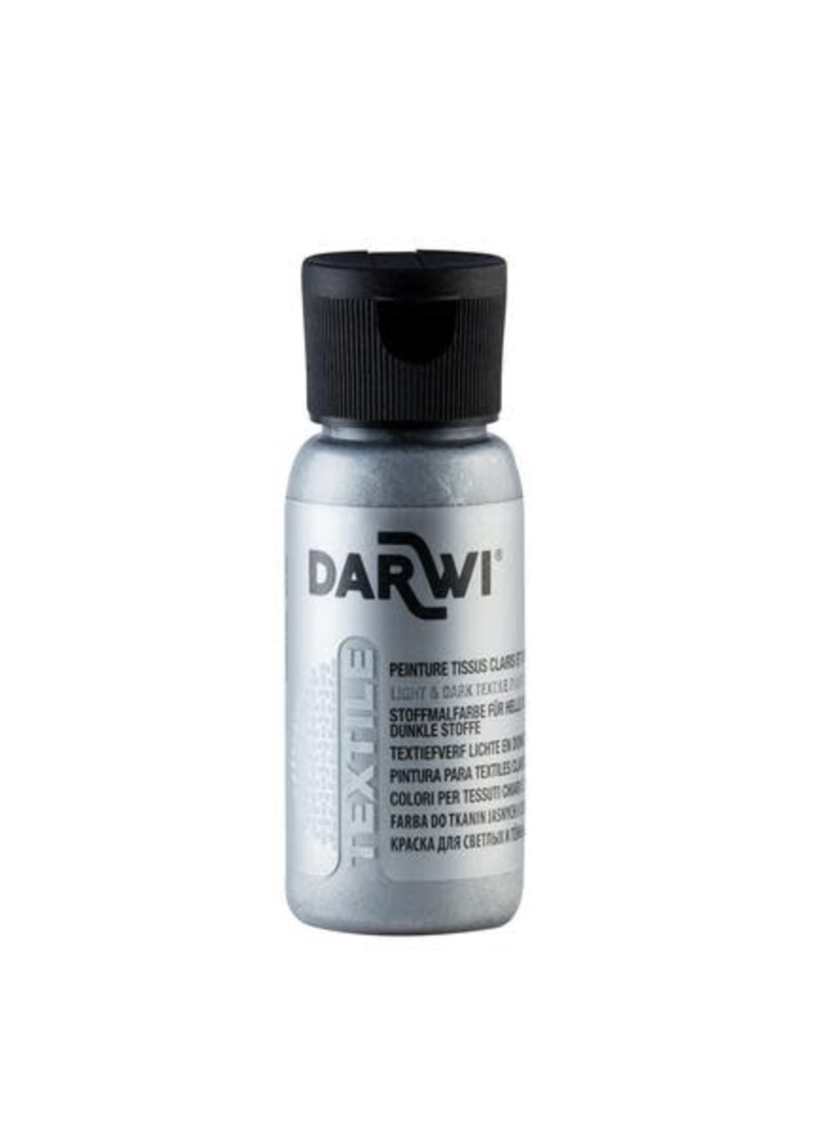 Darwi Darwi 50 ml fles Textielverf, zilver
