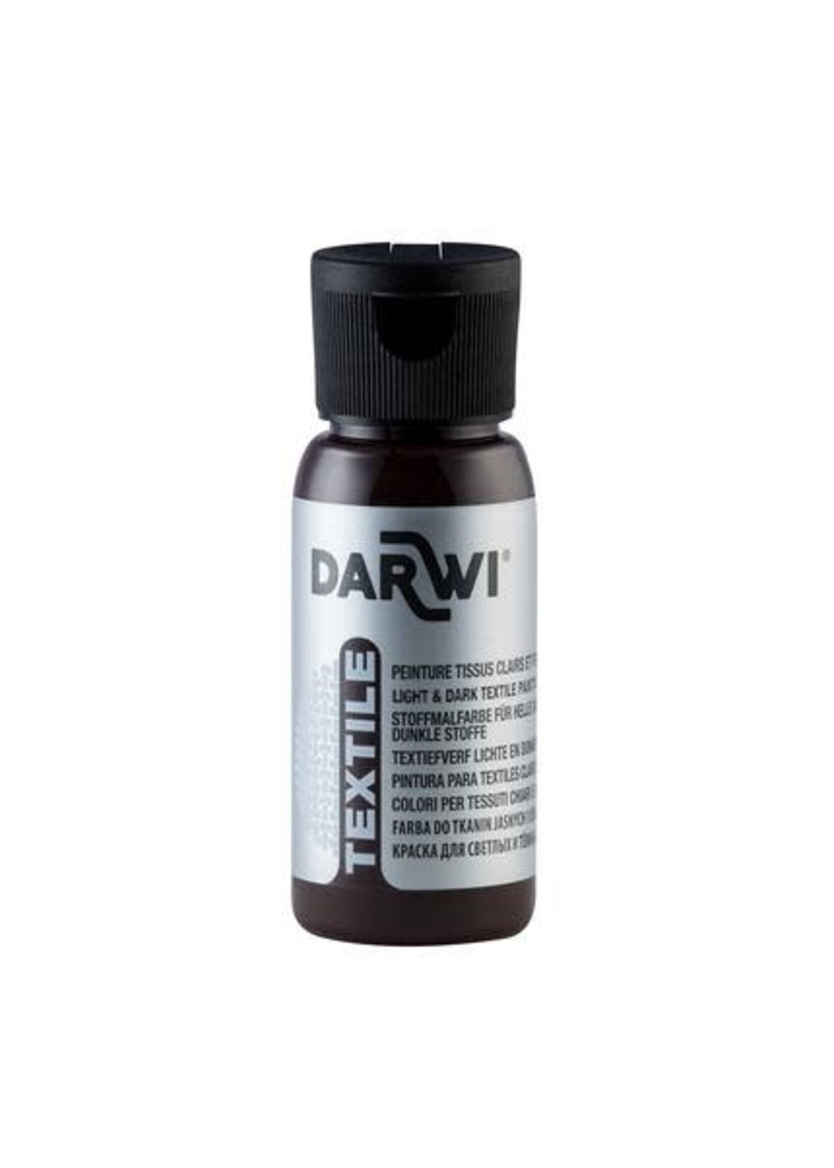 Darwi Darwi 50 ml fles Textielverf, donkerbruin
