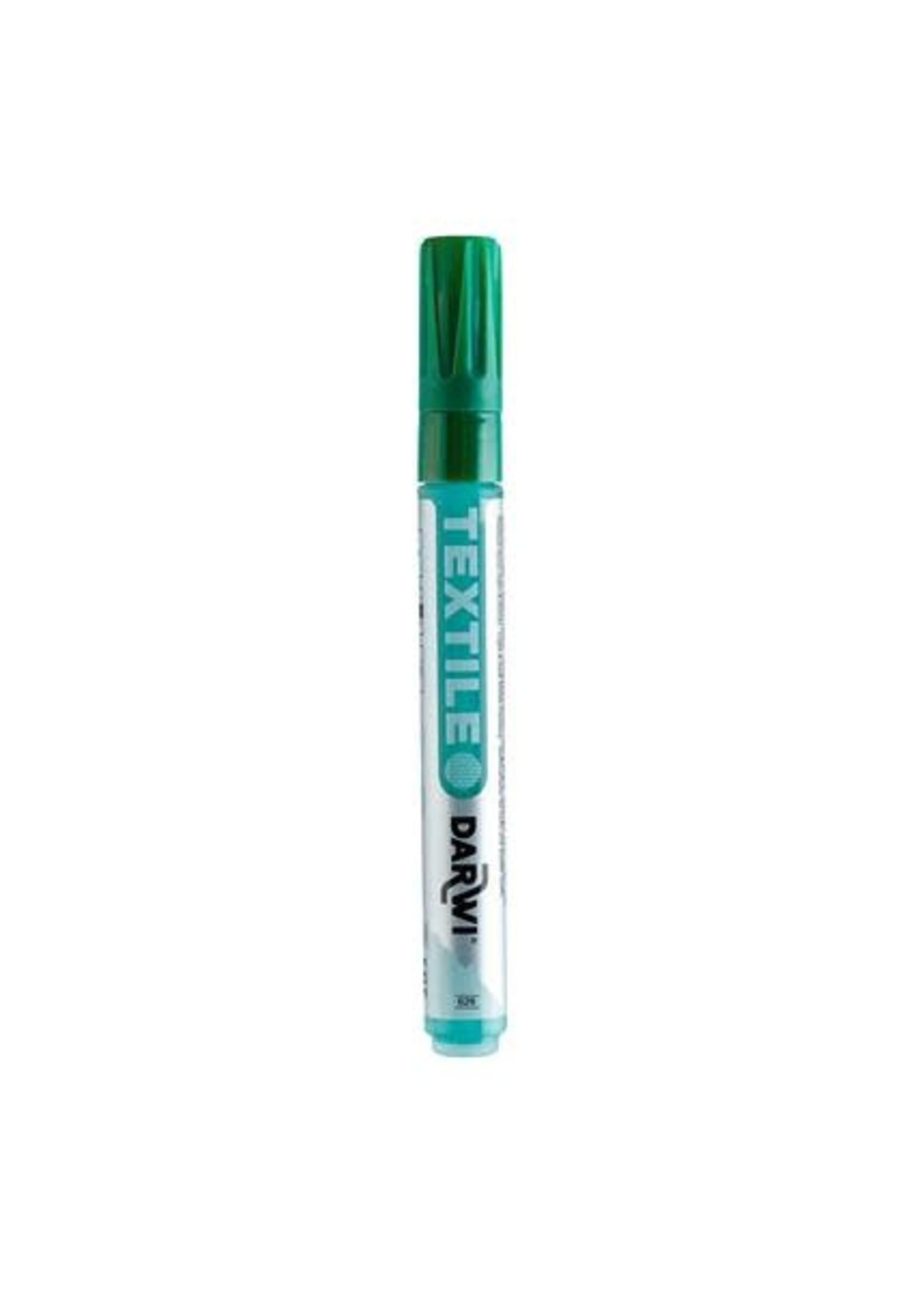 Darwi DARWI Textielverf marker opaak, punt van van 2 mm, inhoud 6 ml, dennengroen
