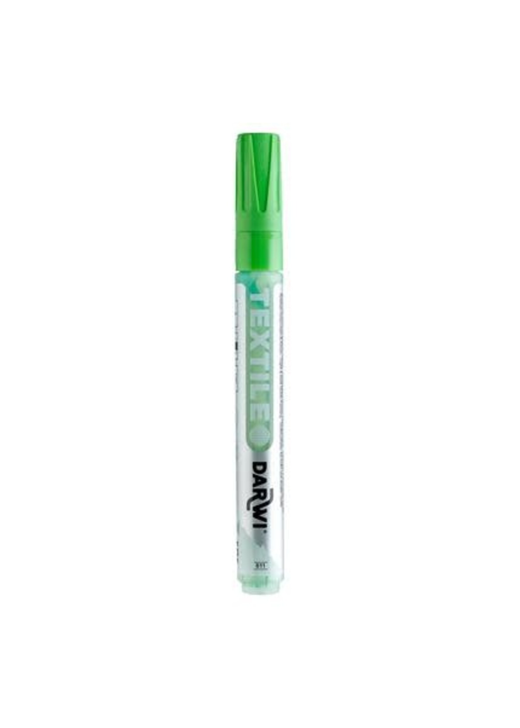Darwi Darwi Textielverf marker opaak, punt van van 2 mm, inhoud 6 ml, grasgroen