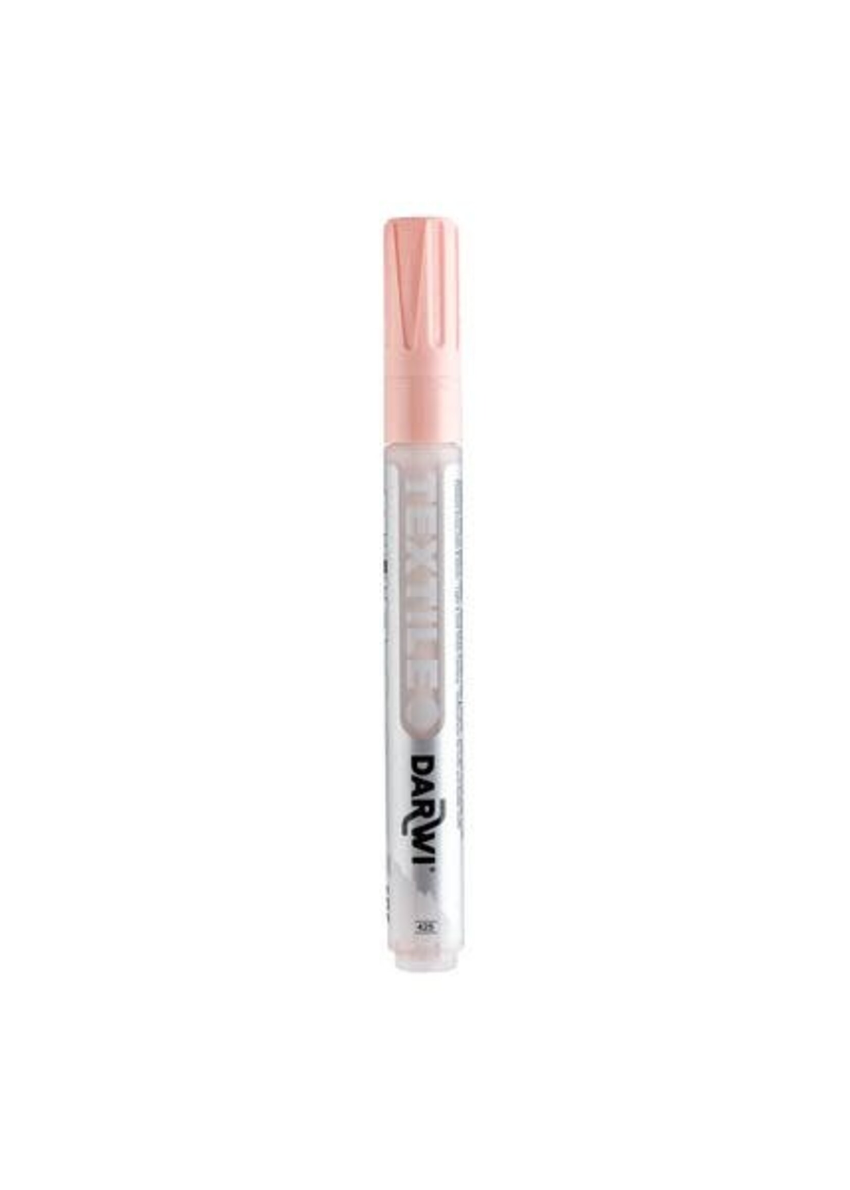 Darwi DARWI Textielverf marker opaak, punt van van 2 mm, inhoud 6 ml, huidskleur