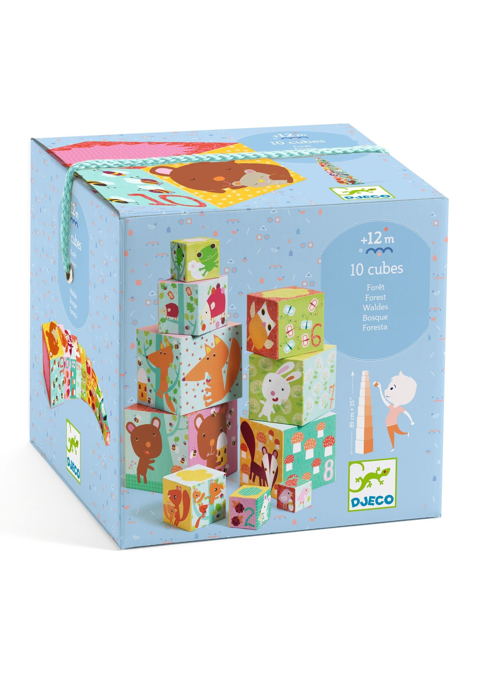 Djeco Djeco  10 cubes - Forest