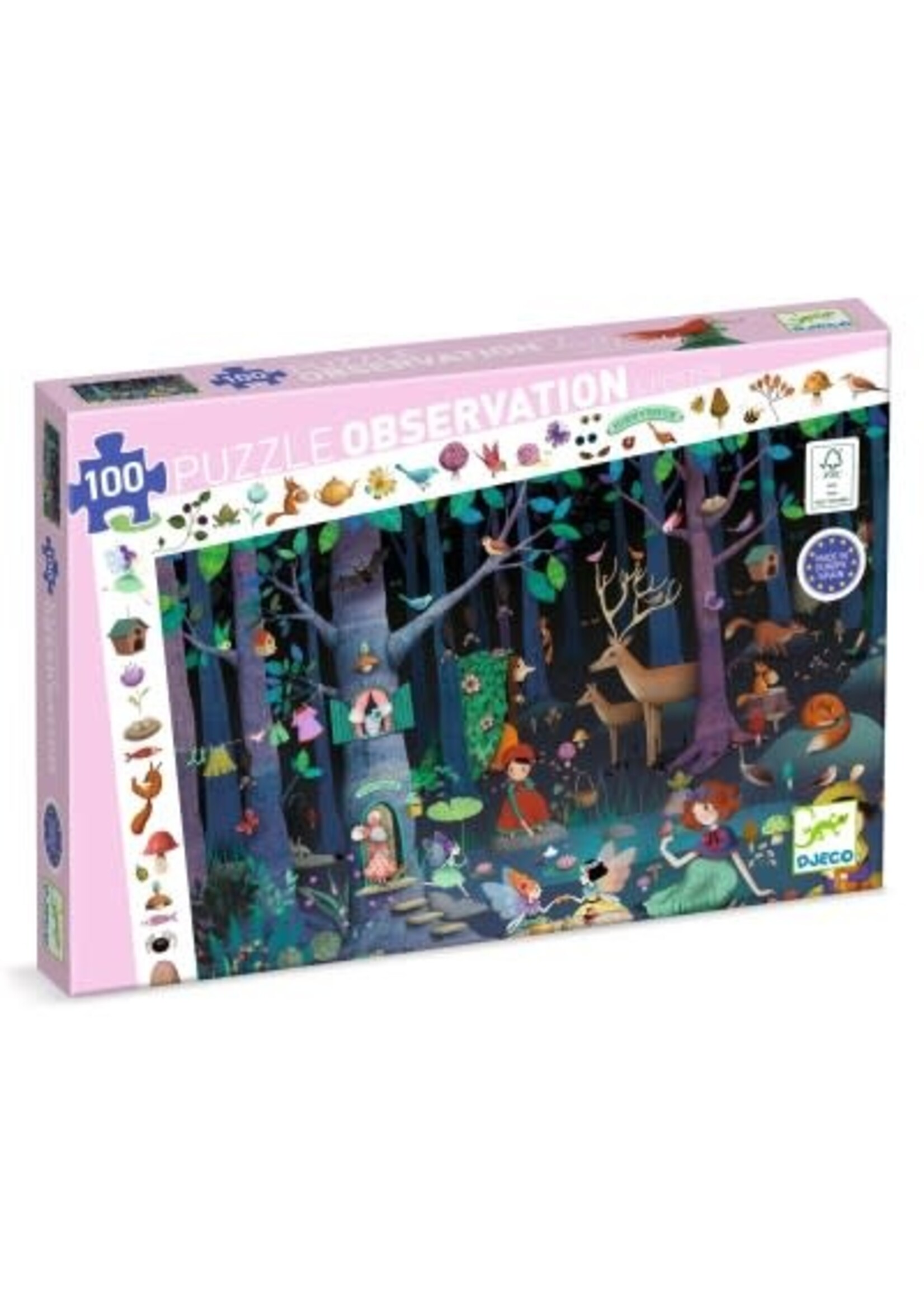 Djeco Djeco Enchanted Forest puzzel (100 stukjes)