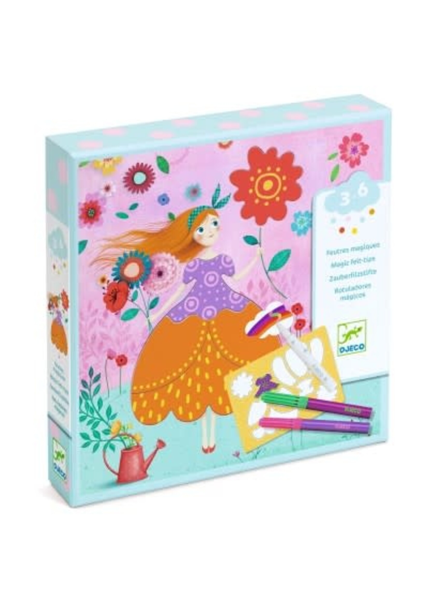 Djeco Djeco Marie’s pretty dresses magische viltstiften