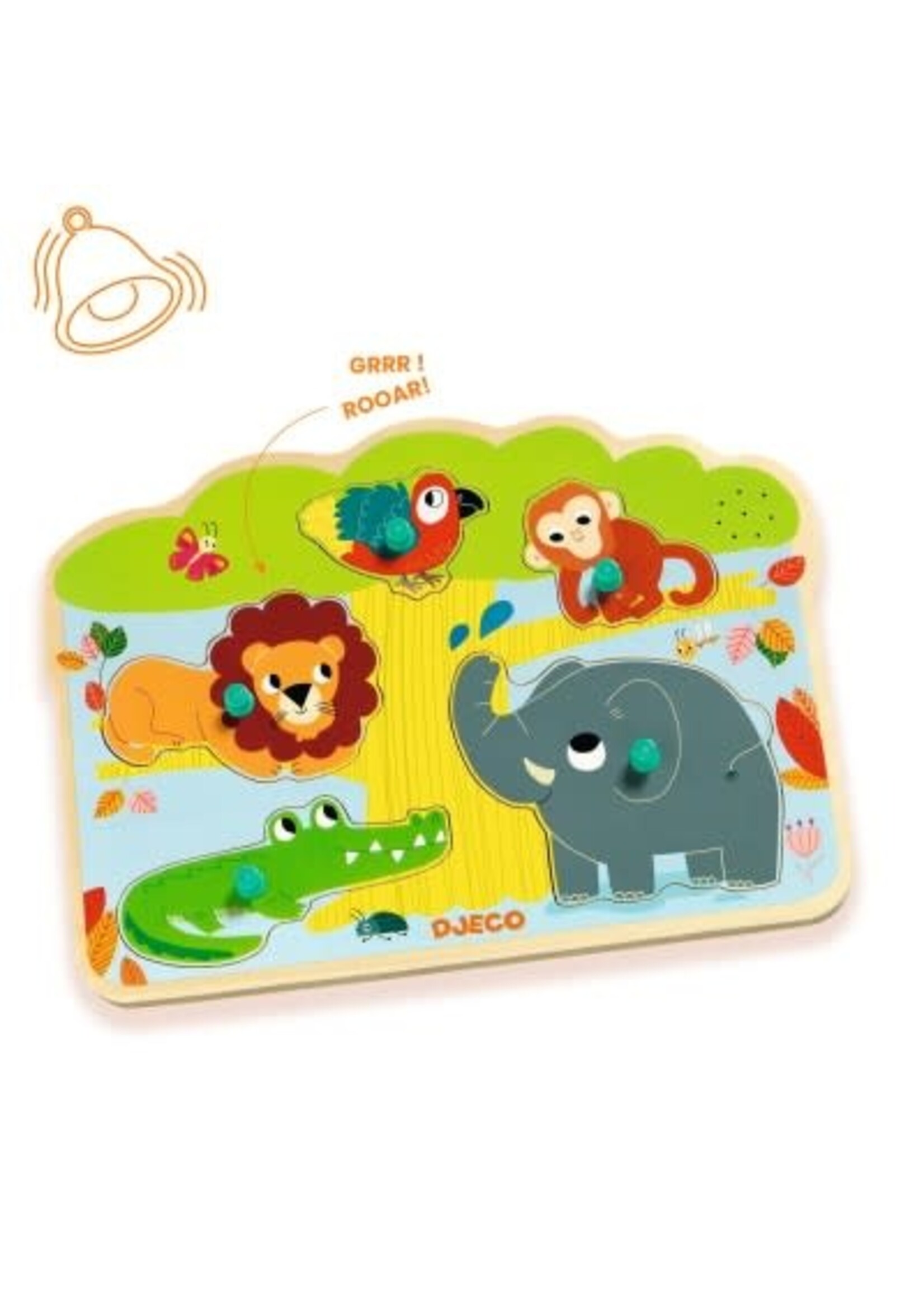 Djeco Djeco Baobab houten puzzel met geluid
