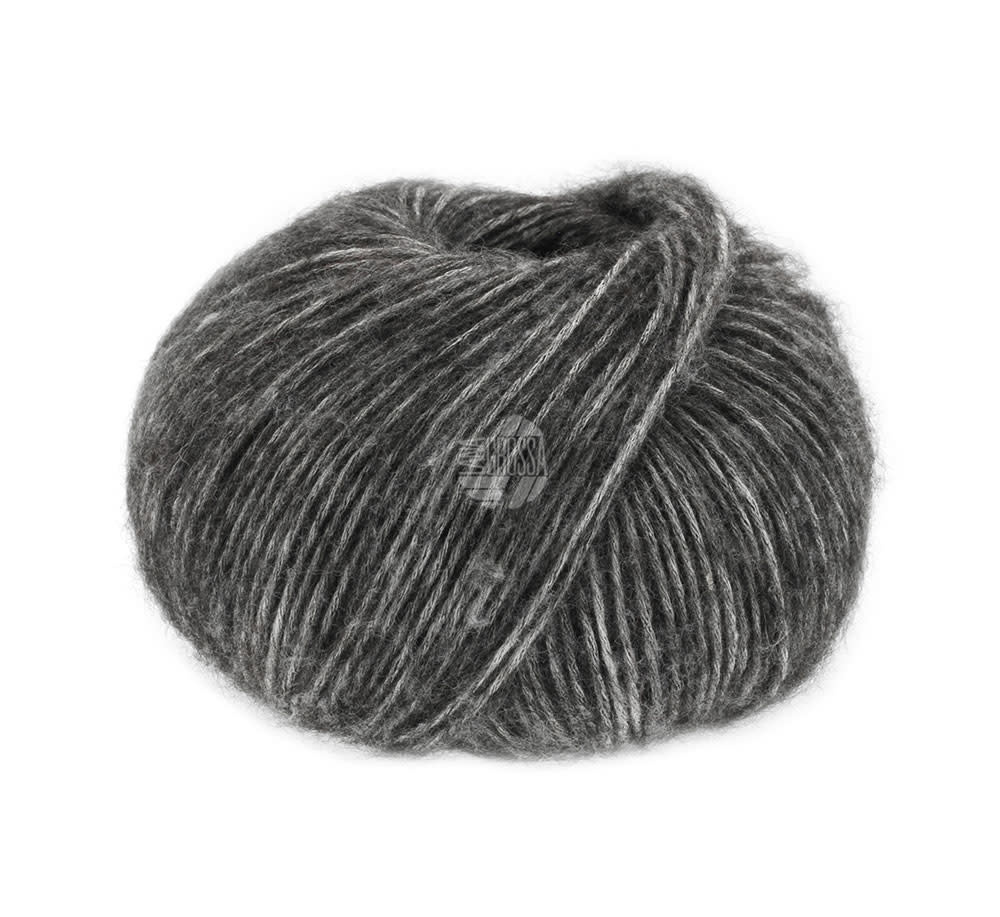Lana Grossa Natural Alpaca Pelo - Lana Grossa 004-donker grijs gemêleerd