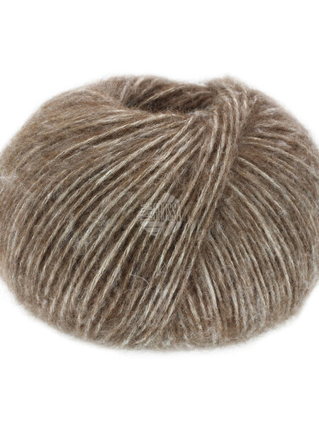 Lana Grossa Natural Alpaca Pelo -008 donker bruin gemêleerd