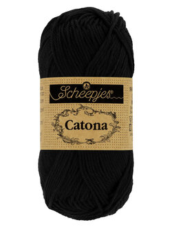 Scheepjes Catona (50gr) 110-Jet Black
