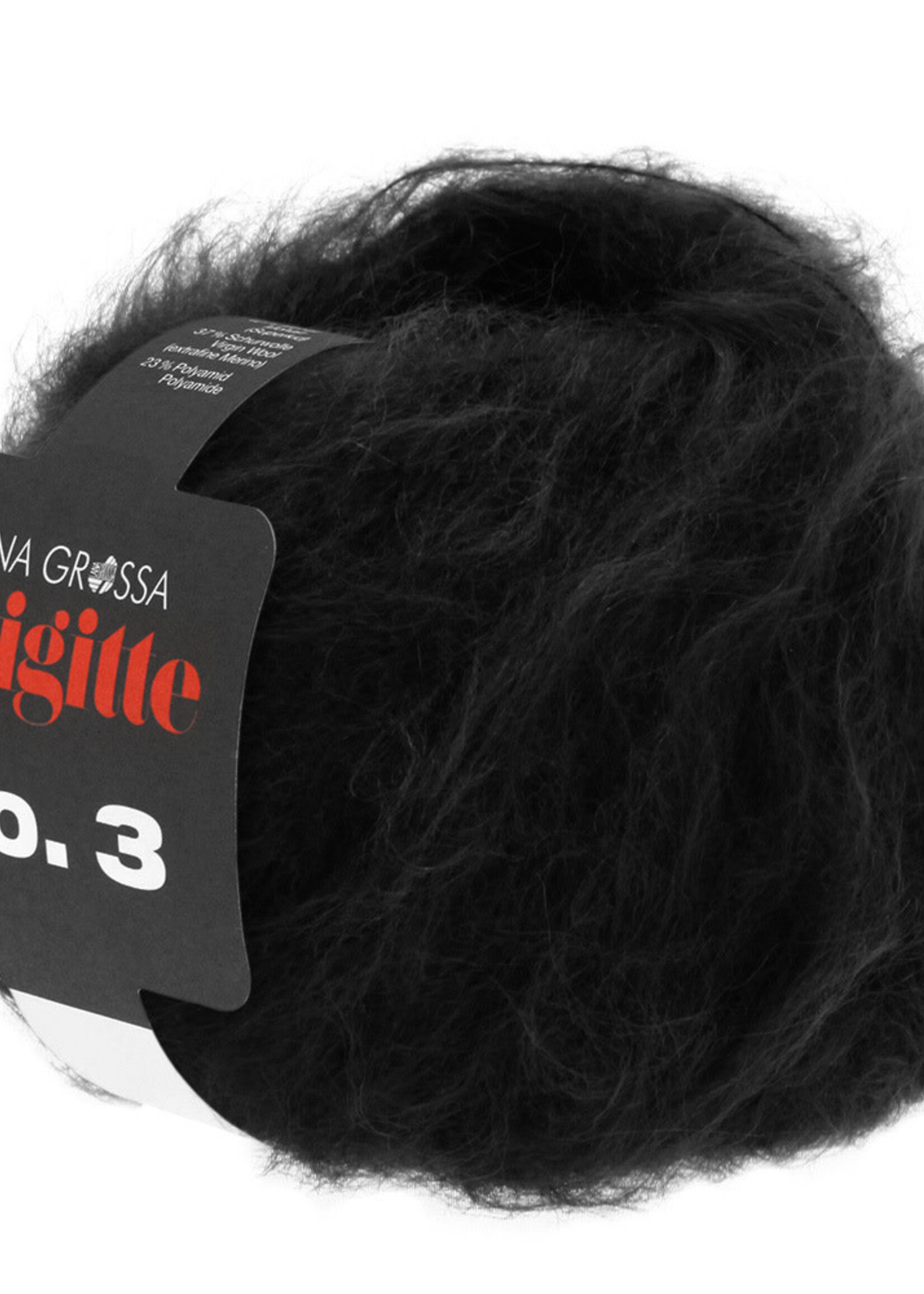 Lana Grossa Brigitte no3 - Lana Grossa 10-zwart-70%