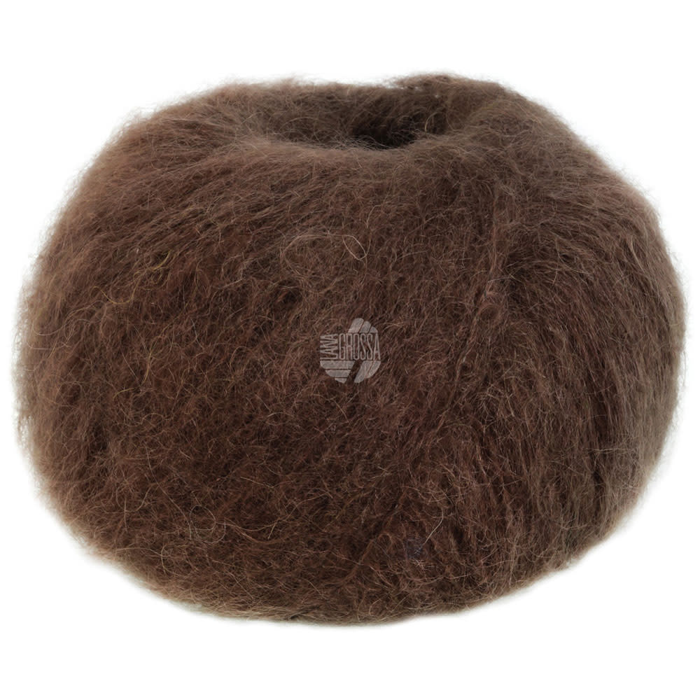 Lana Grossa Mohair Moda - Lana grossa 12-donker bruin-50%
